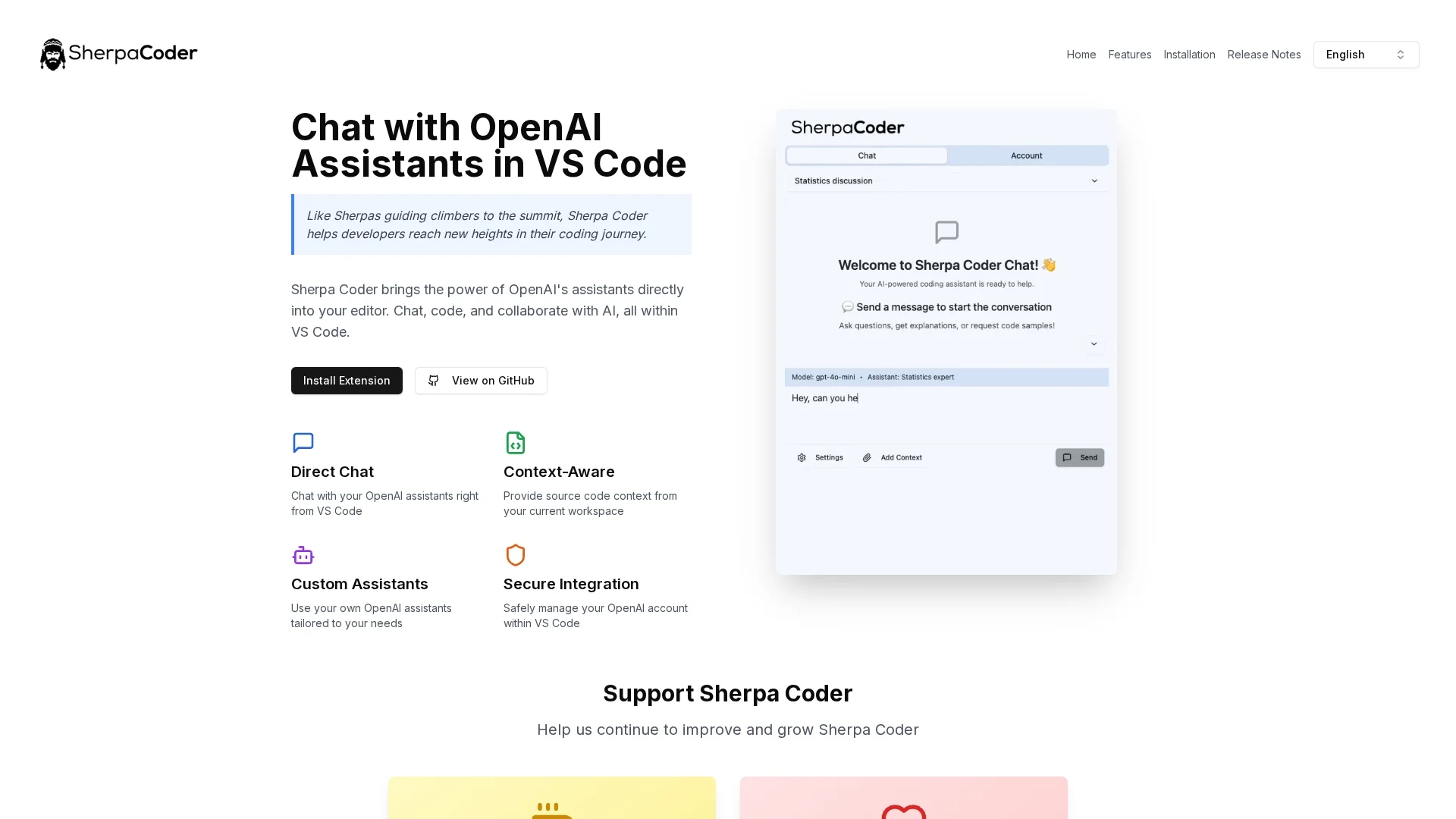 sherpa-coder homepage
