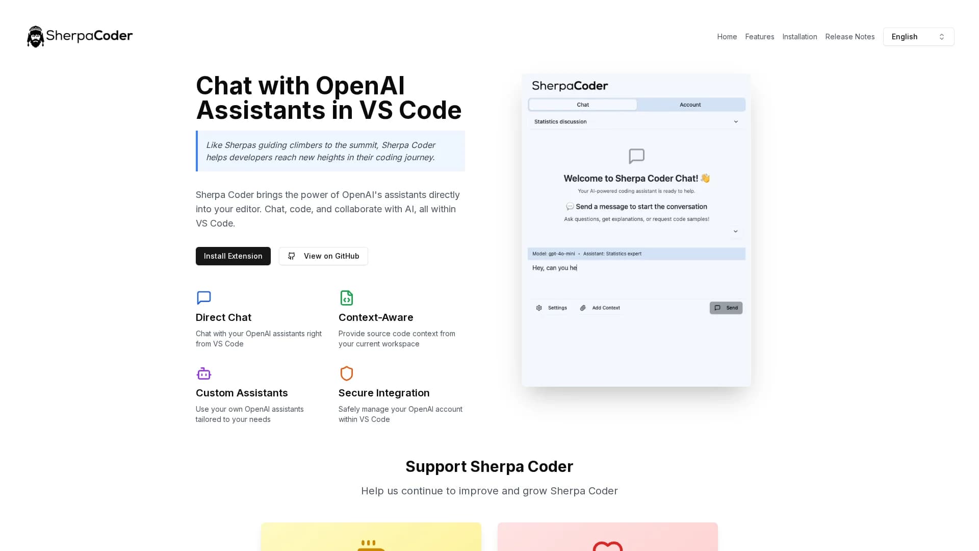 sherpa-coder homepage