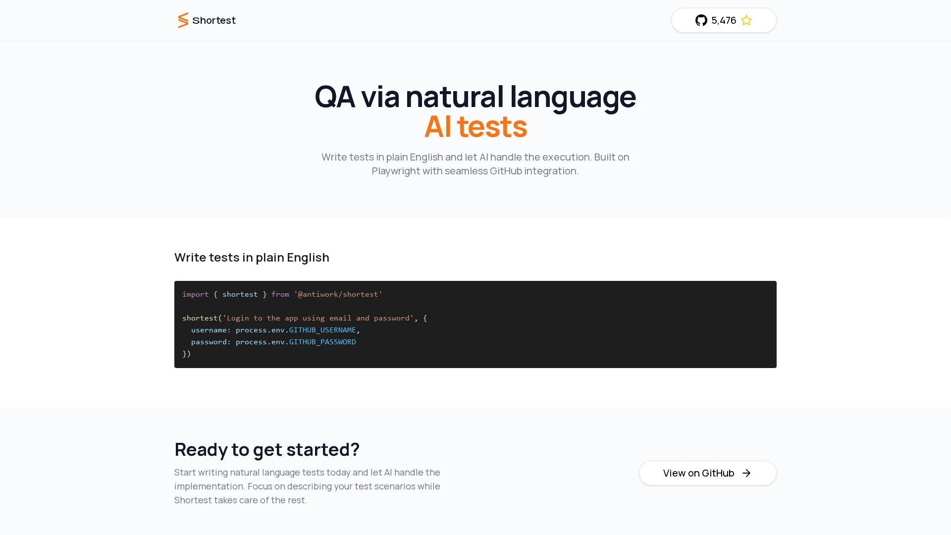 shortest homepage