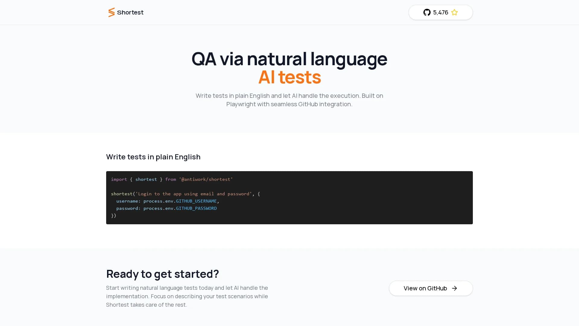 shortest homepage