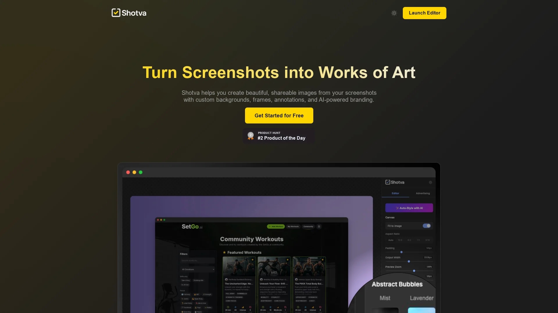 shotva homepage