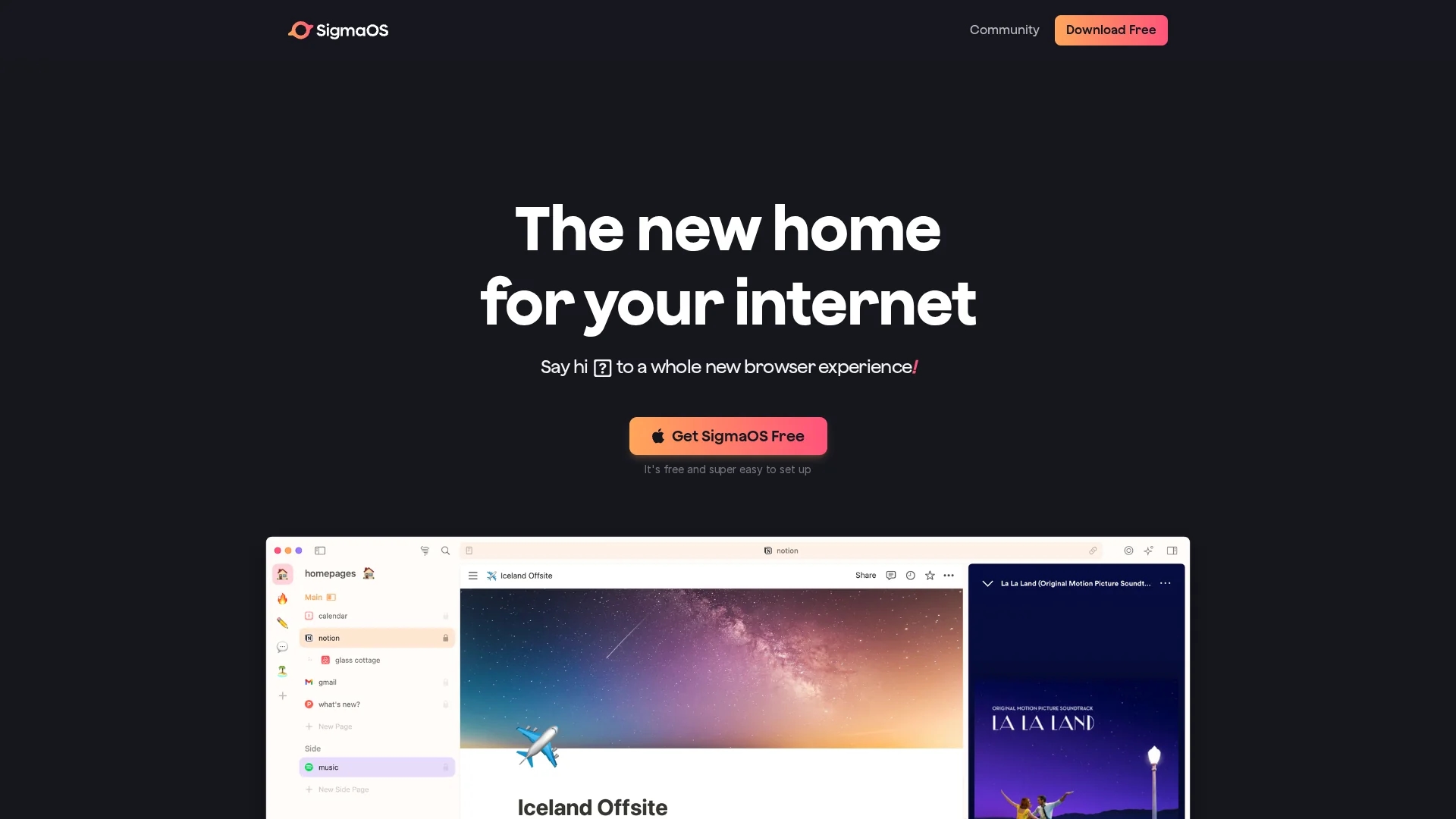 sigmaos-airis homepage