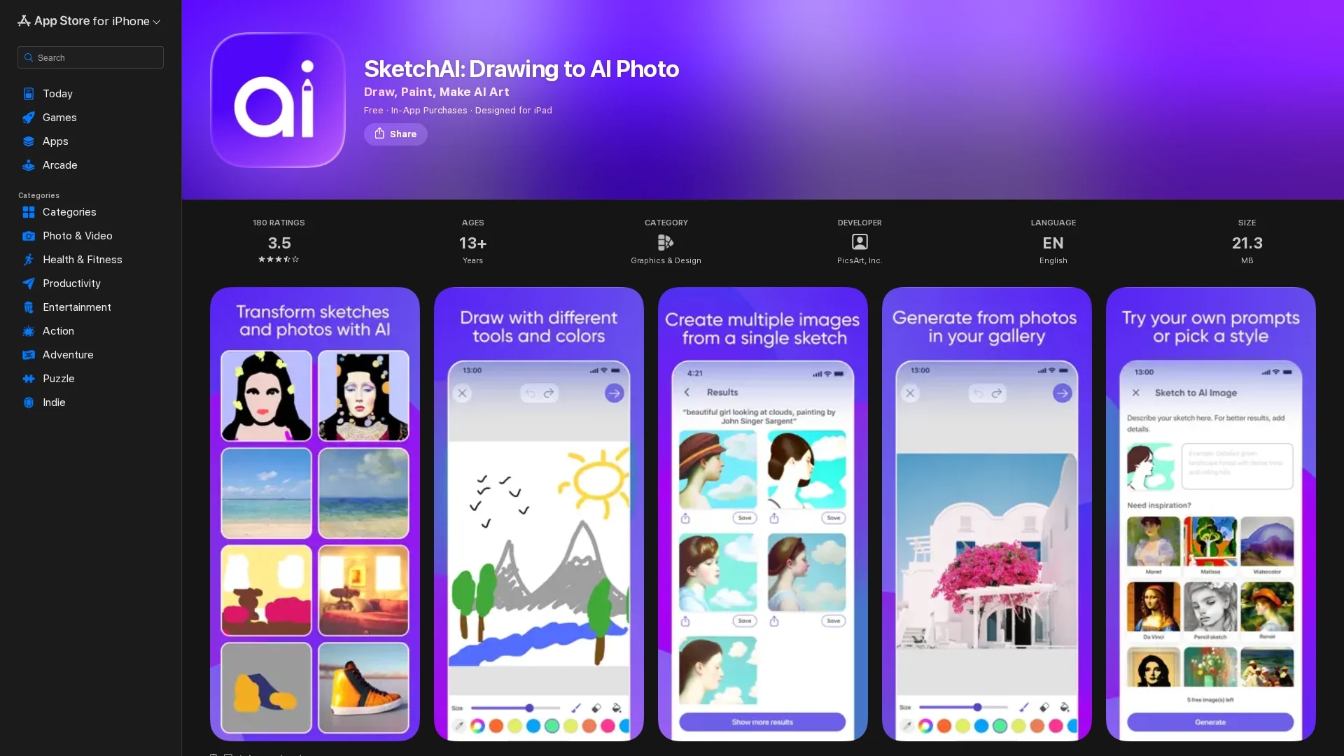 sketchai homepage