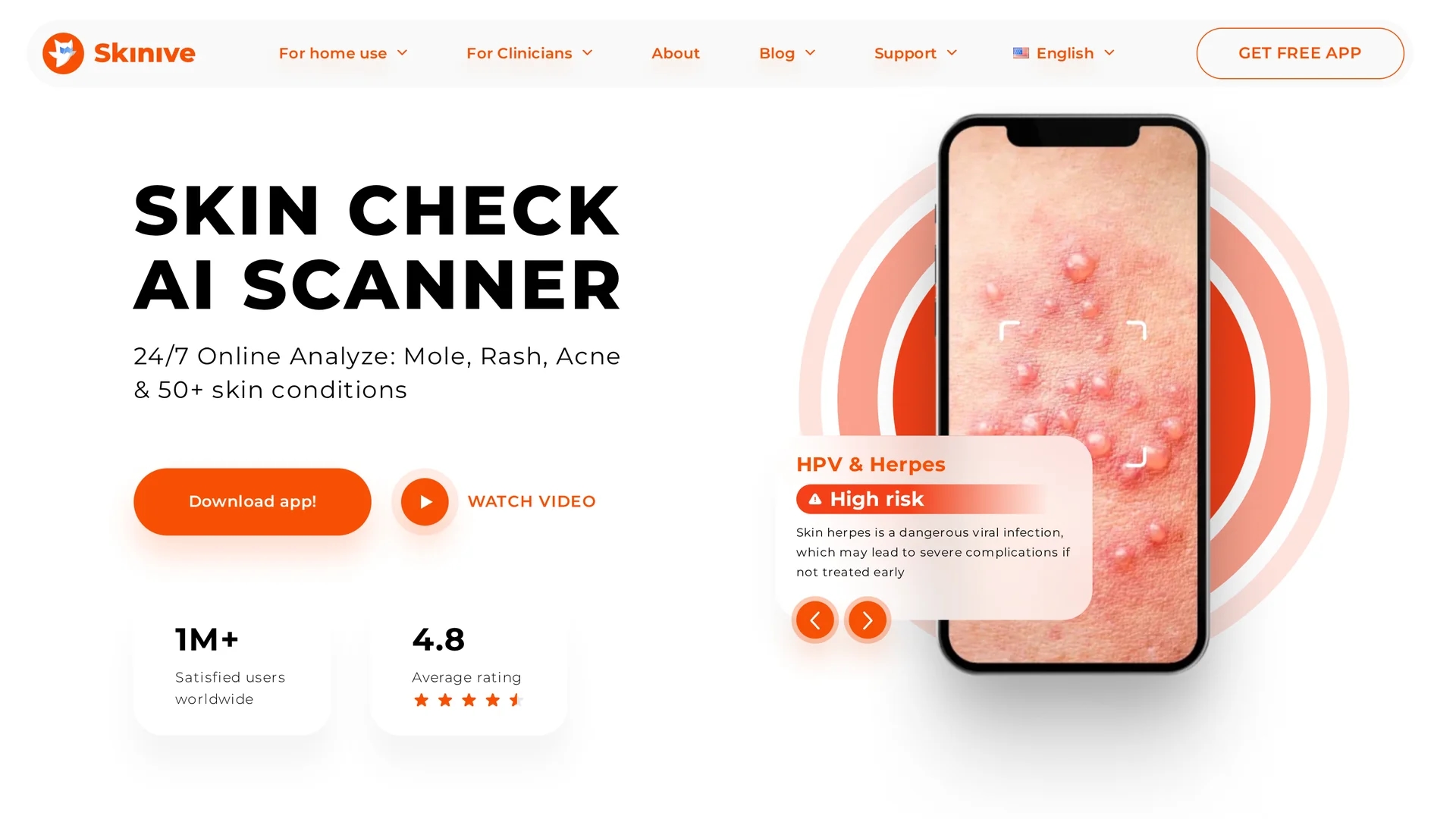 skinive-ai homepage