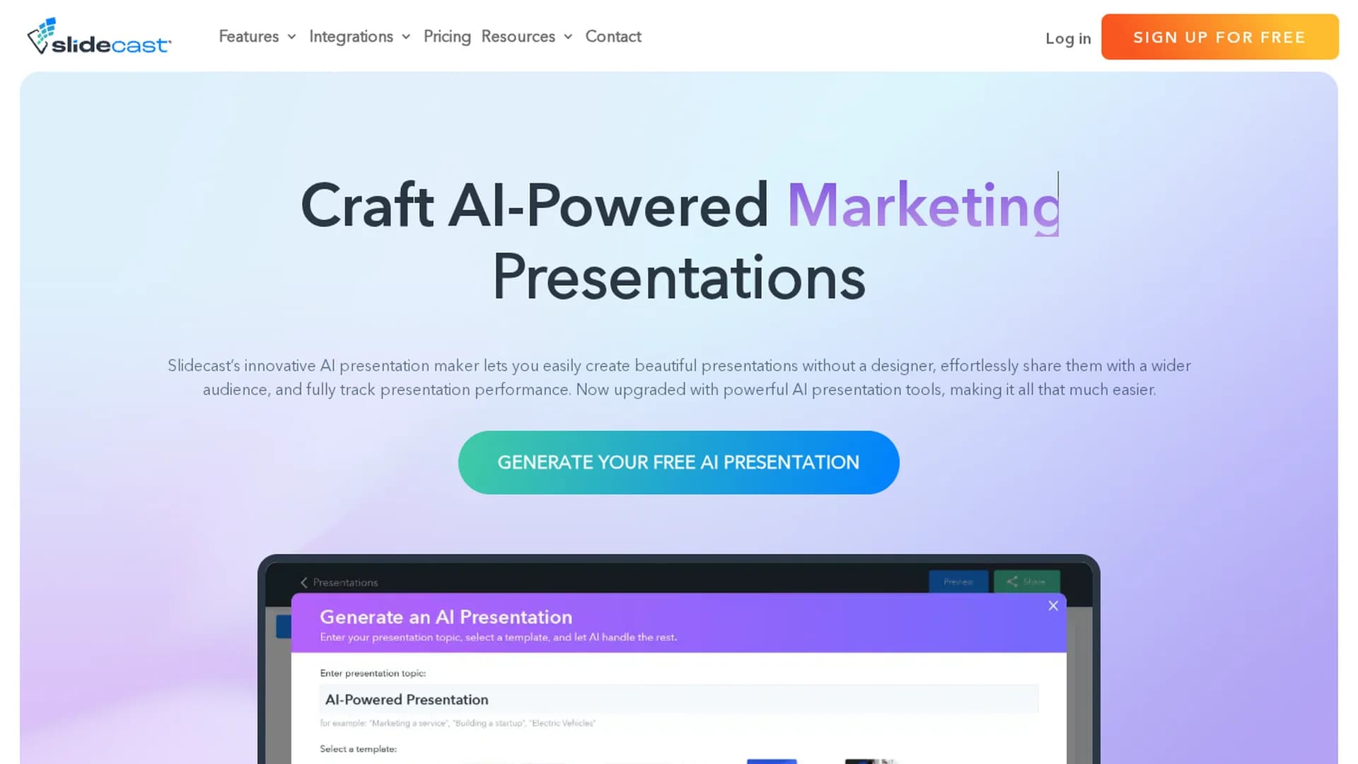 slidecast homepage