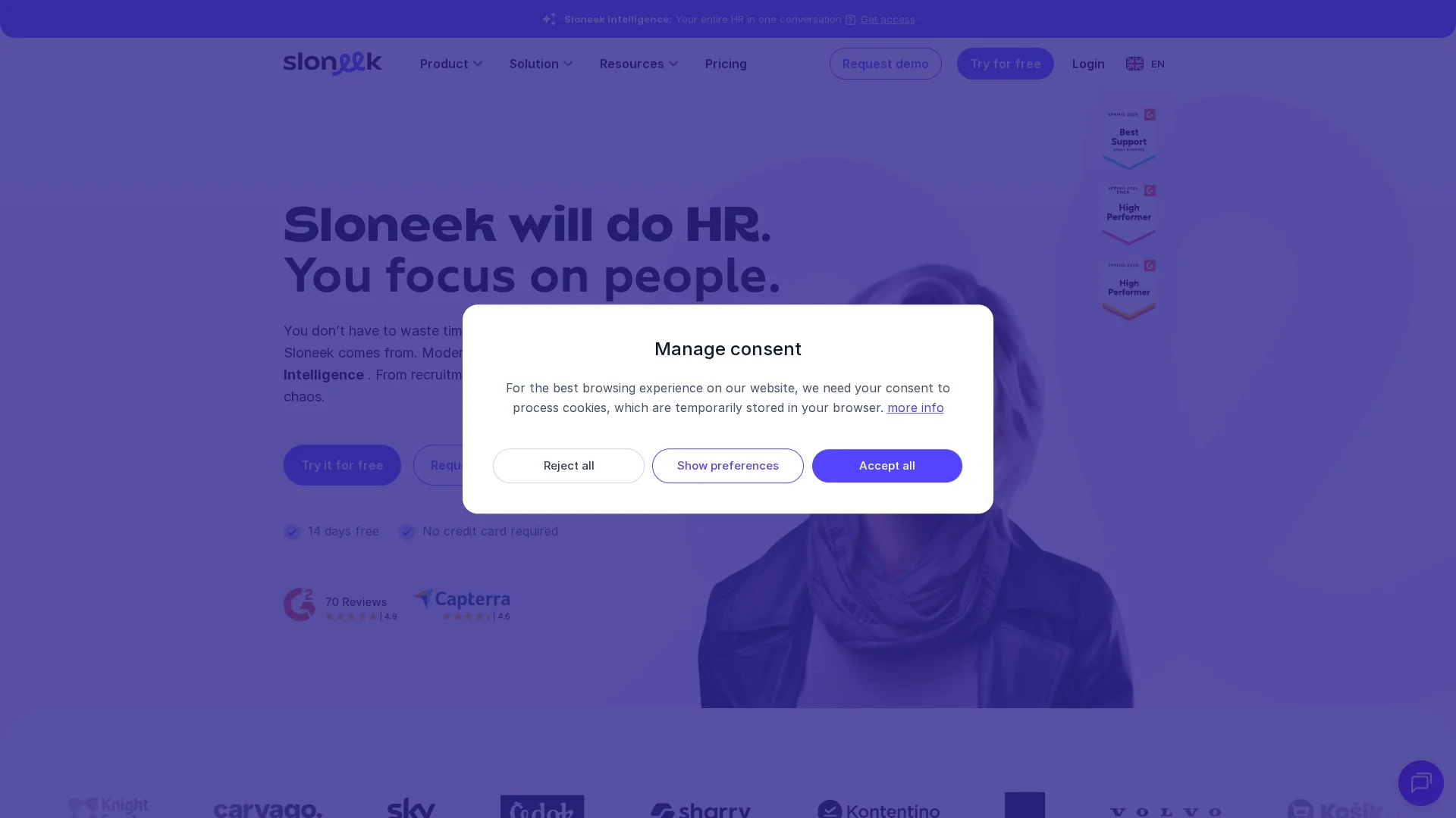sloneek homepage