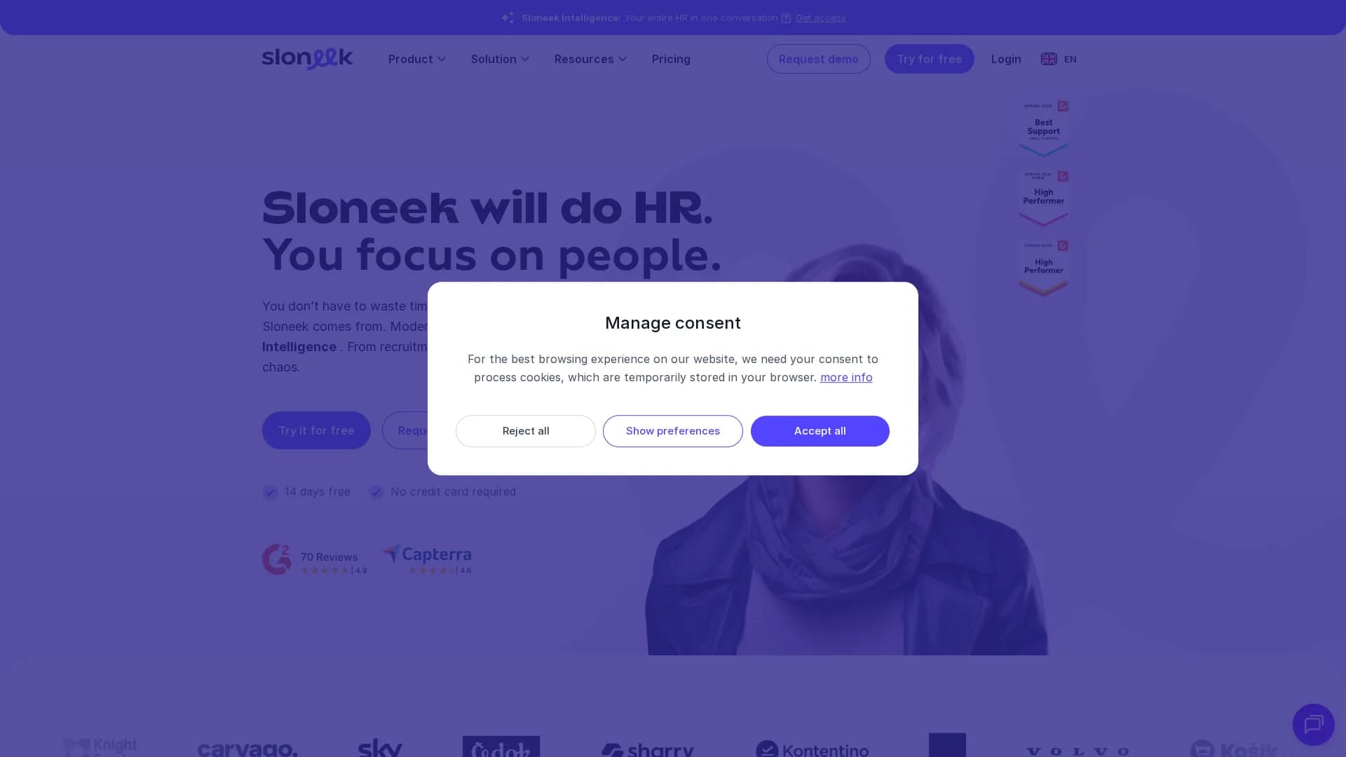 sloneek homepage