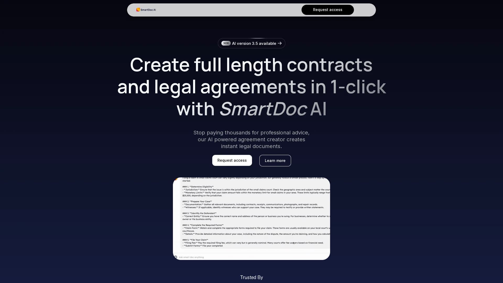 smartdoc-ai homepage