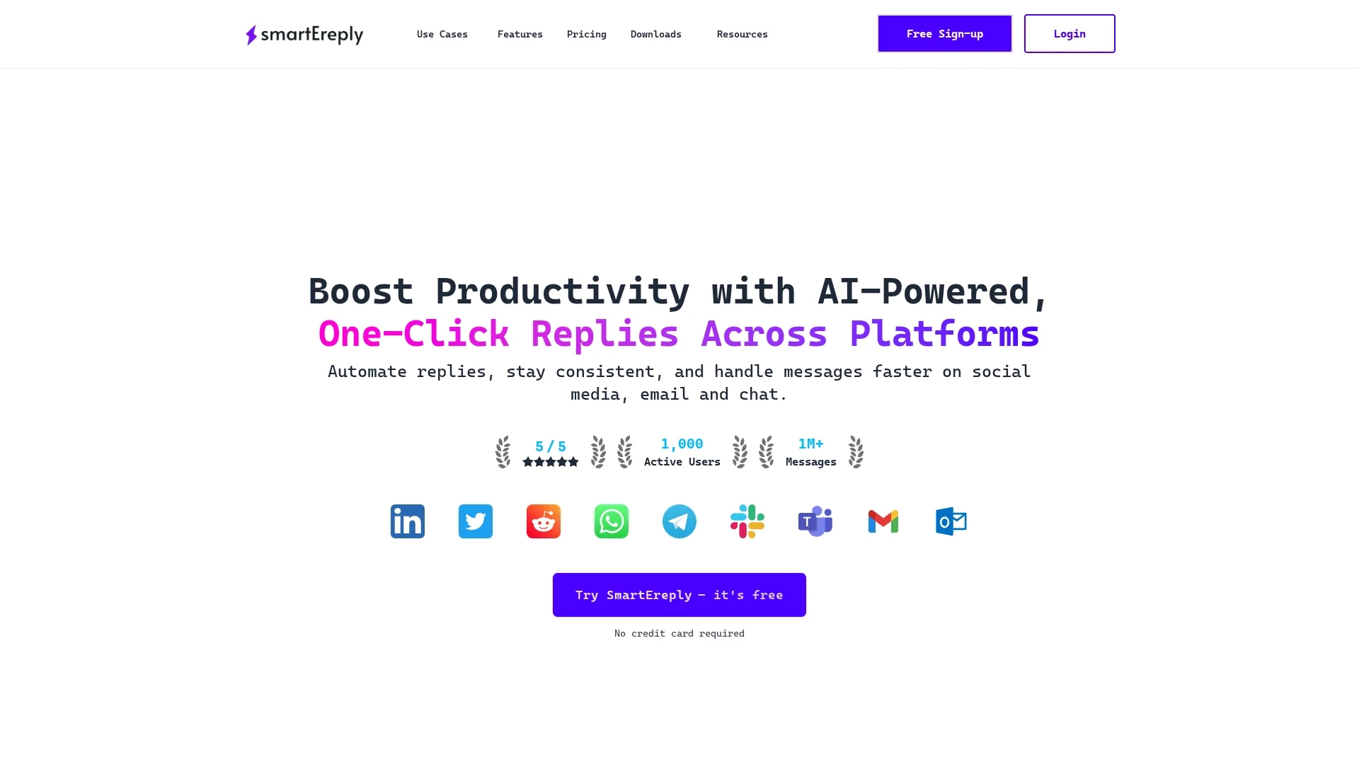 smartereply homepage