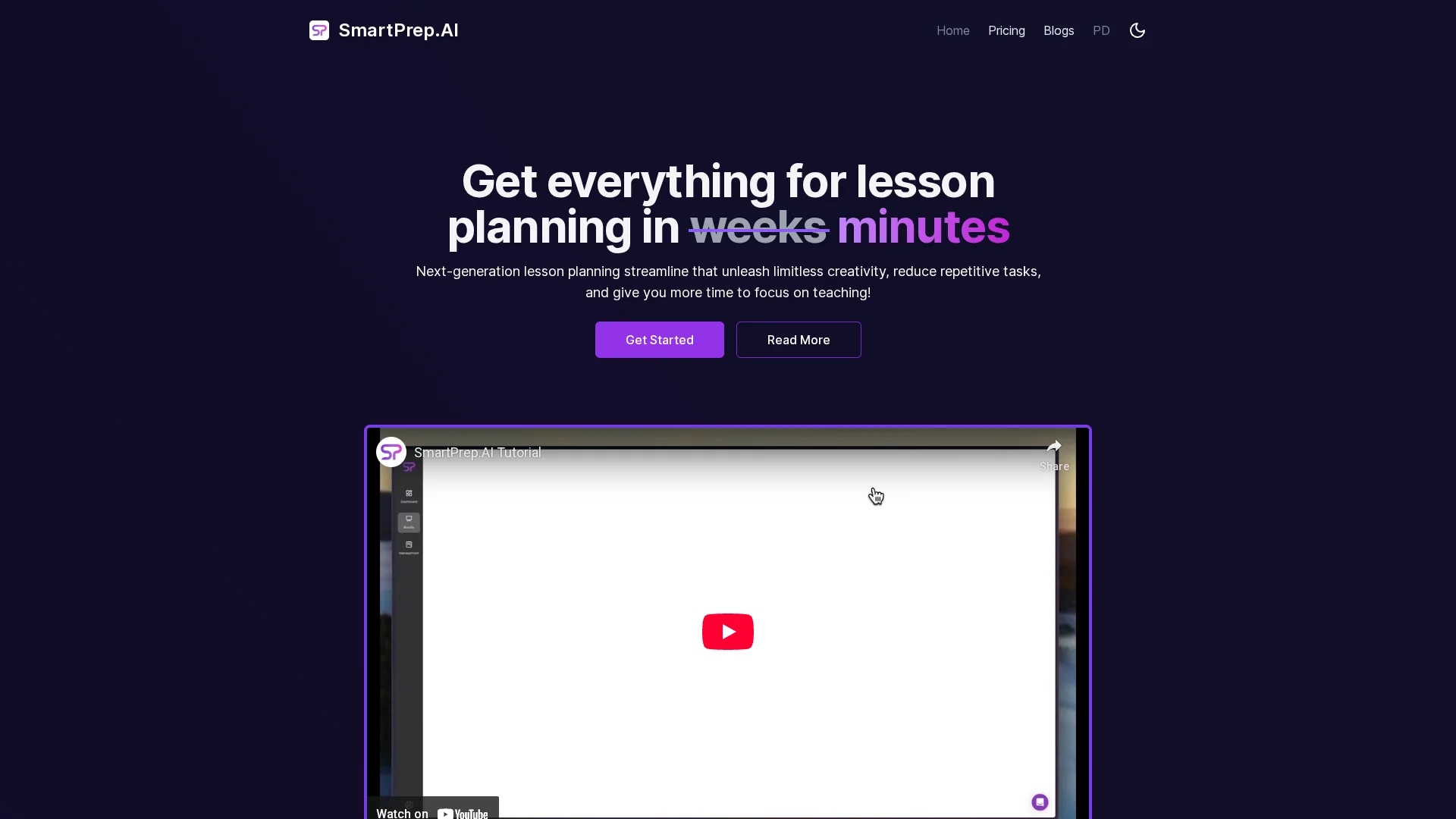smartprep-ai homepage
