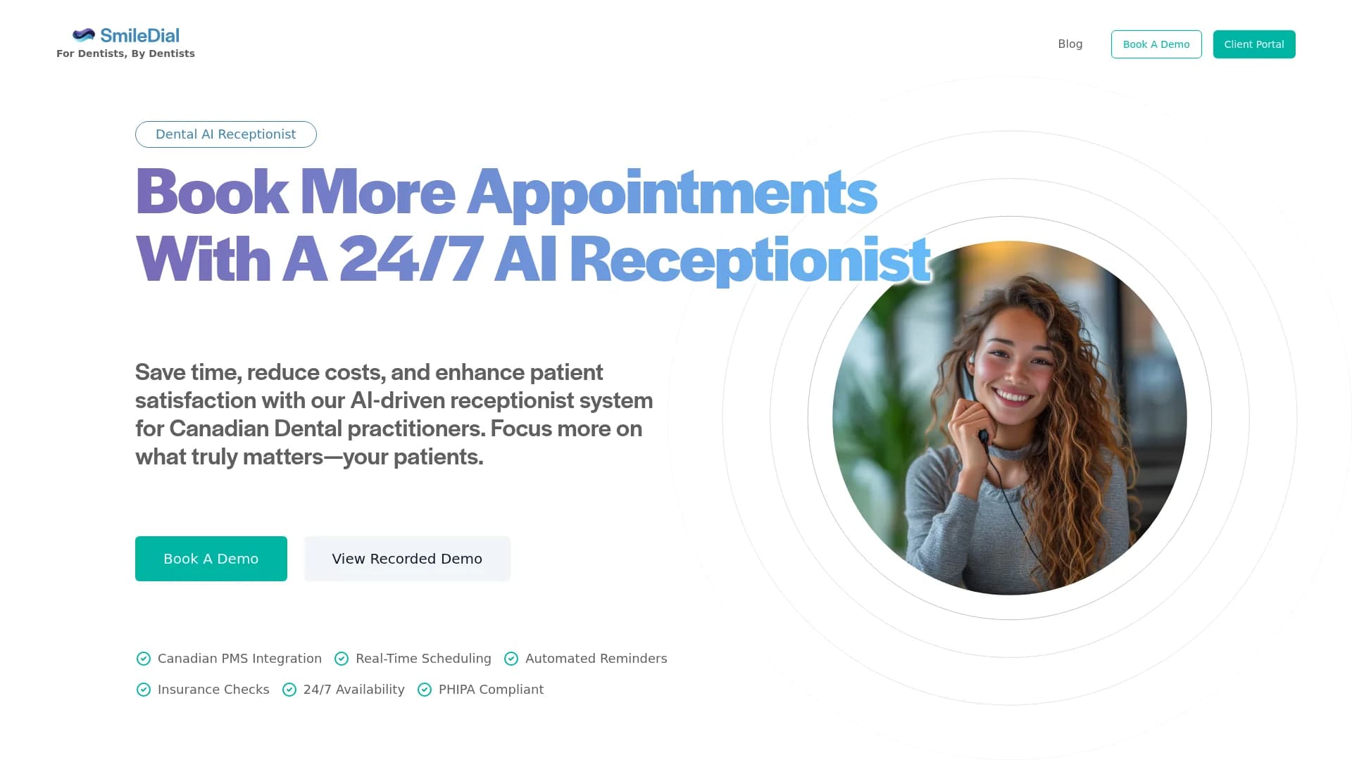 smiledial homepage