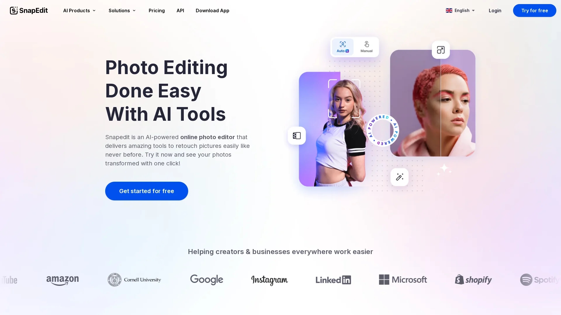 snapedit-all-in-one-ai-photo-editor homepage