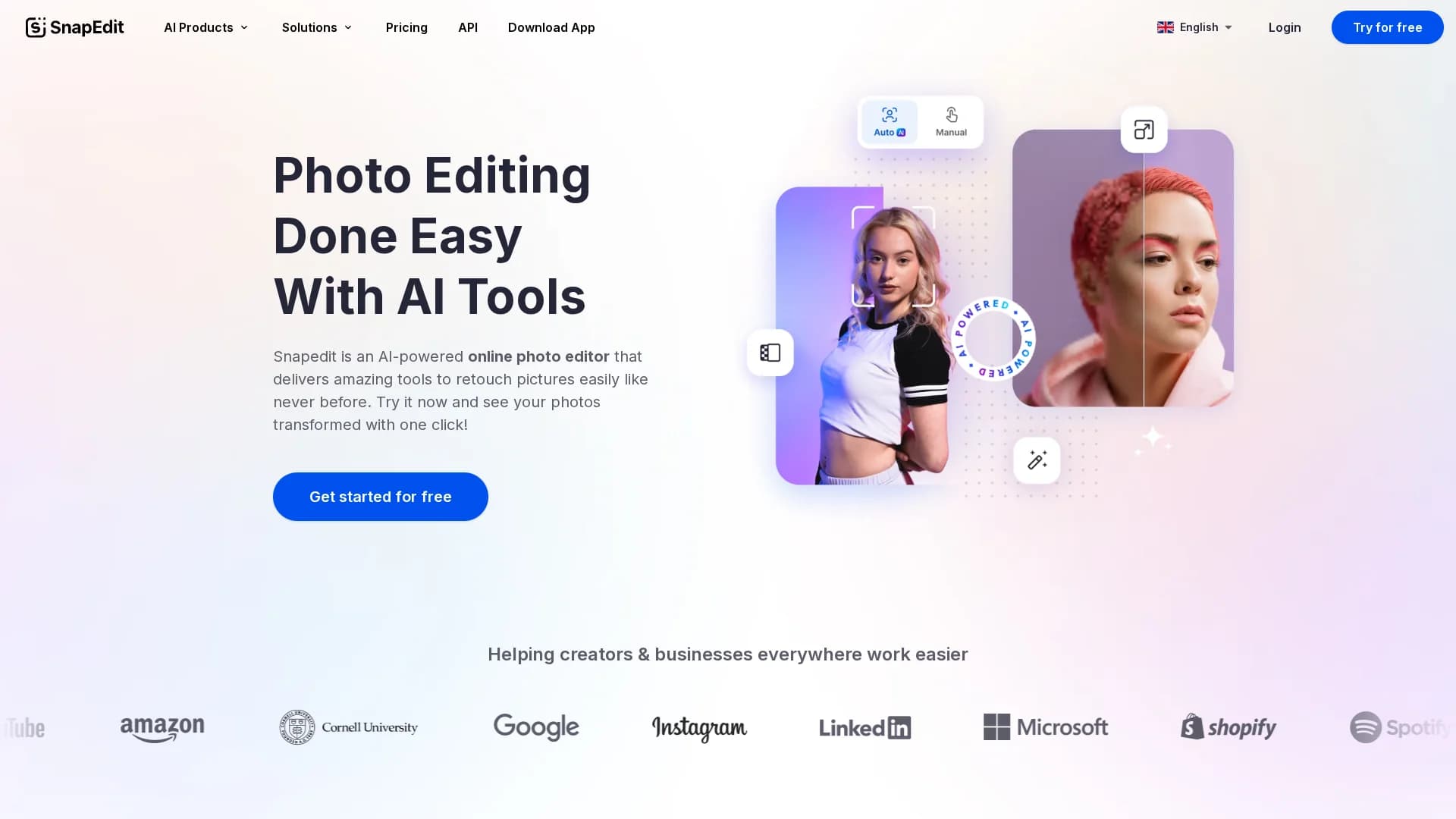 snapedit-all-in-one-ai-photo-editor homepage