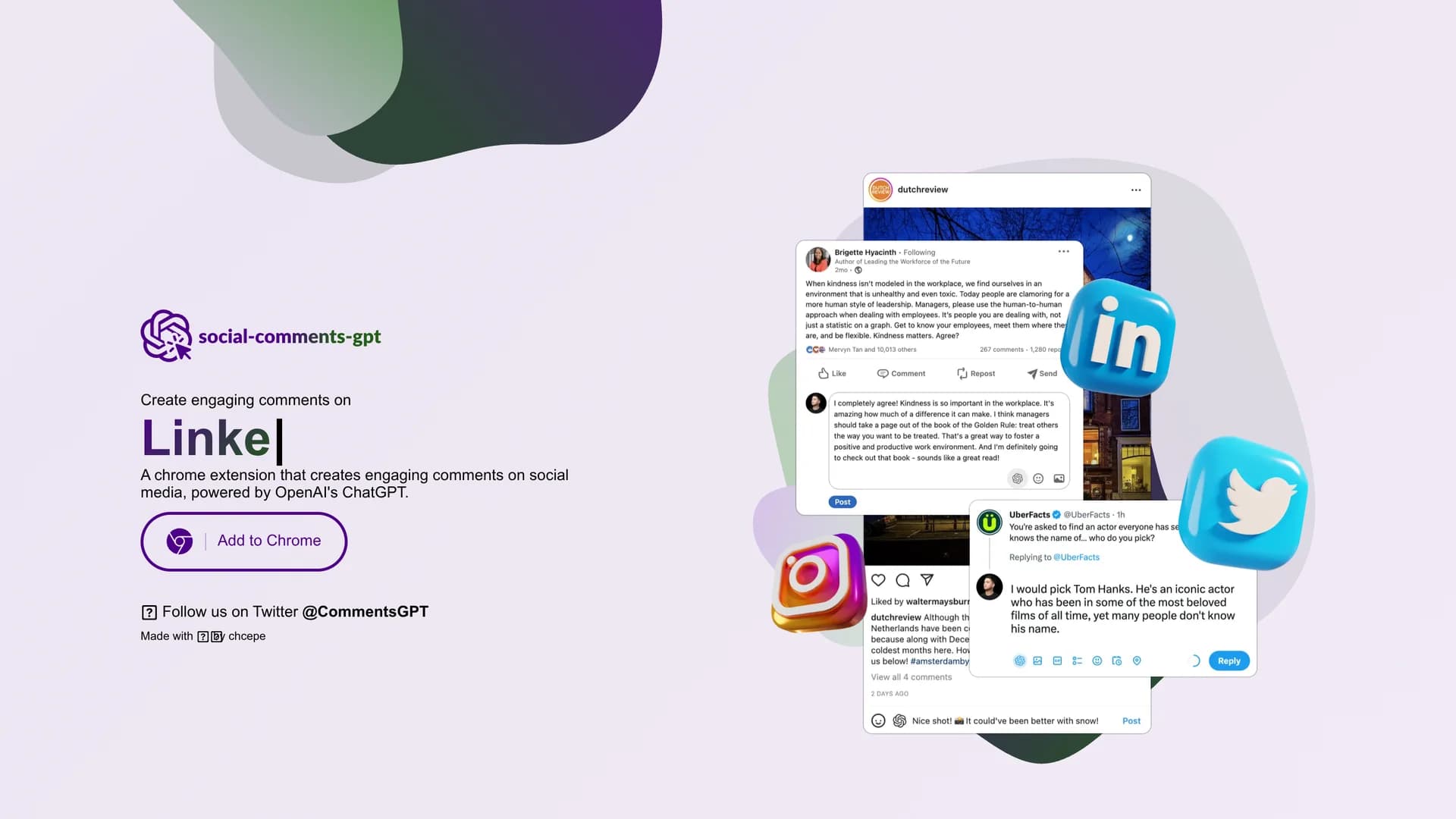 social-comments-gpt-for-twitter homepage
