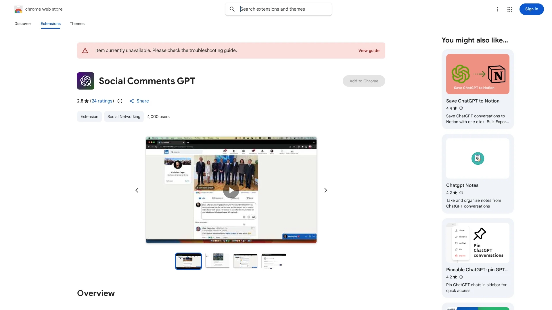 social-comments-gpt homepage