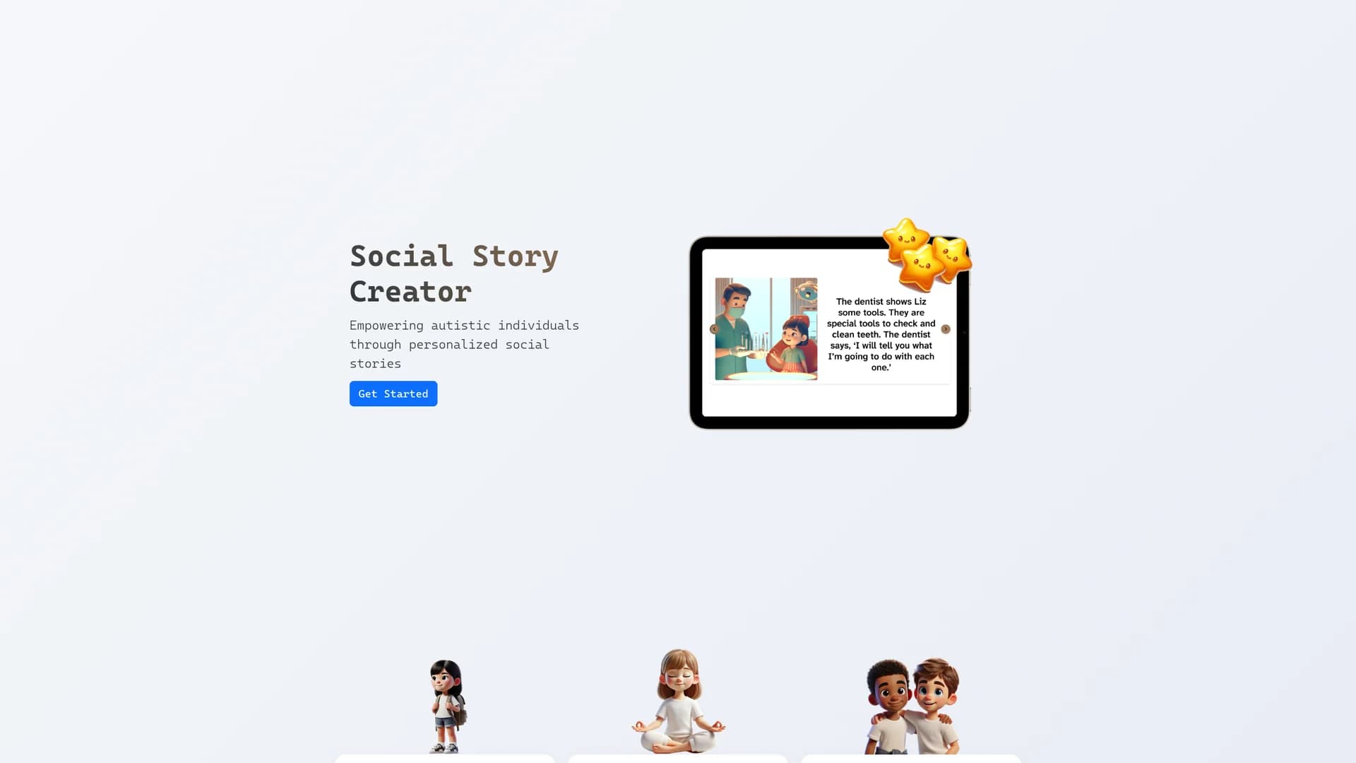 social-story-creator homepage