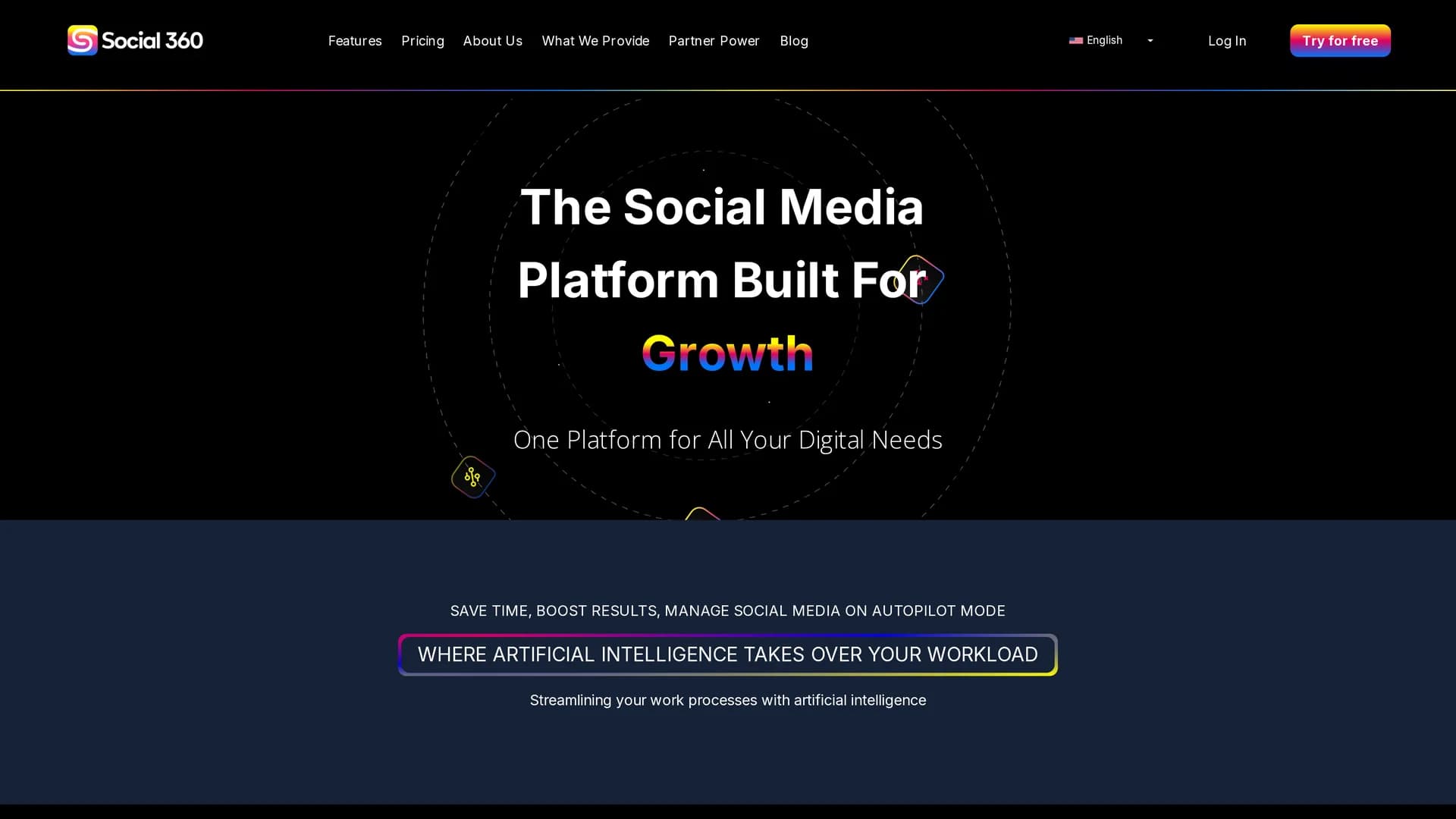 social360 homepage