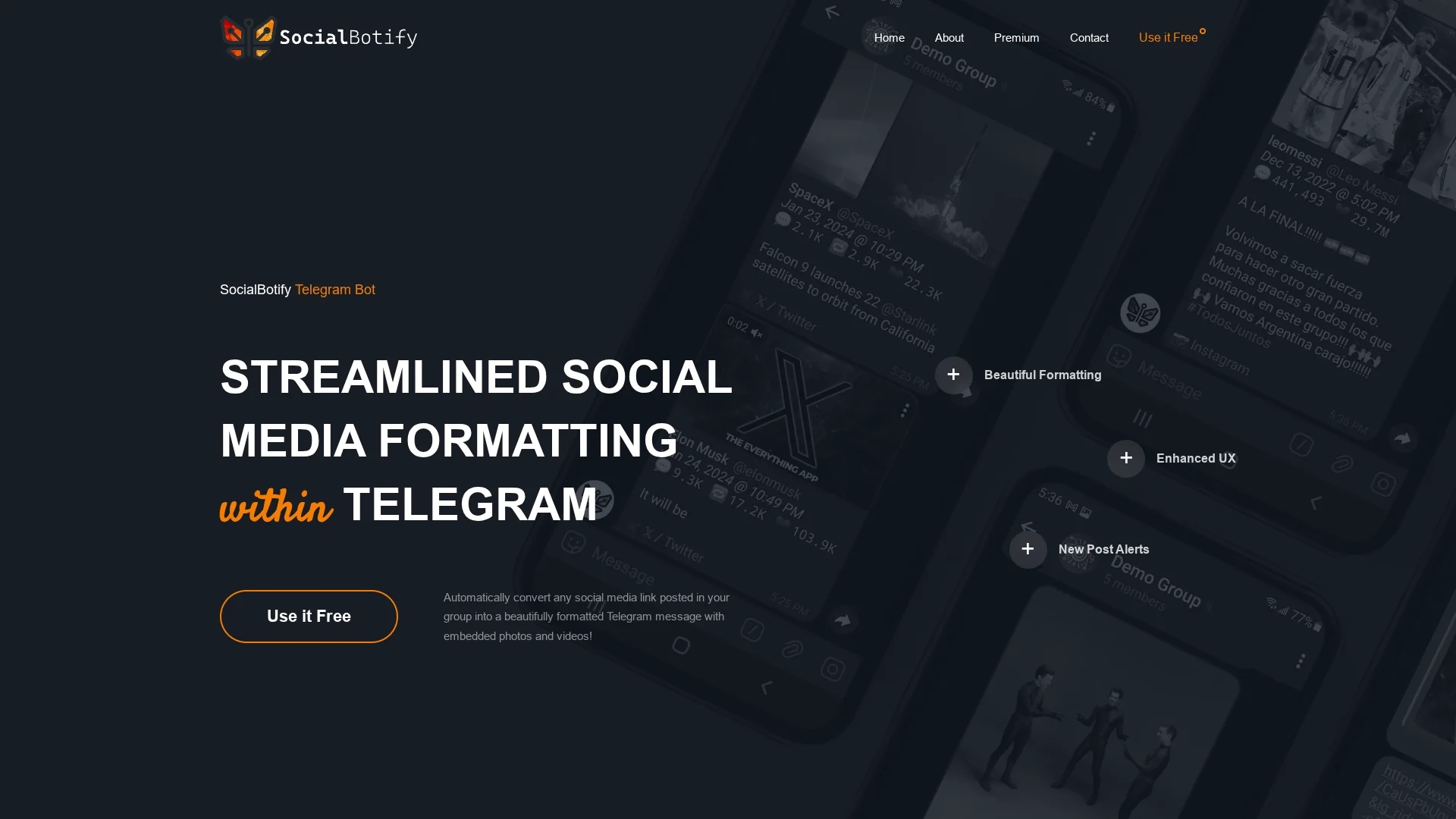 socialbotify homepage