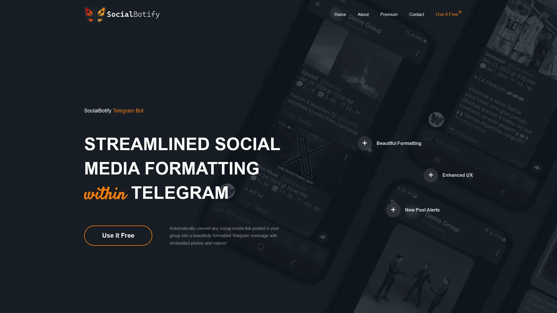 socialbotify homepage