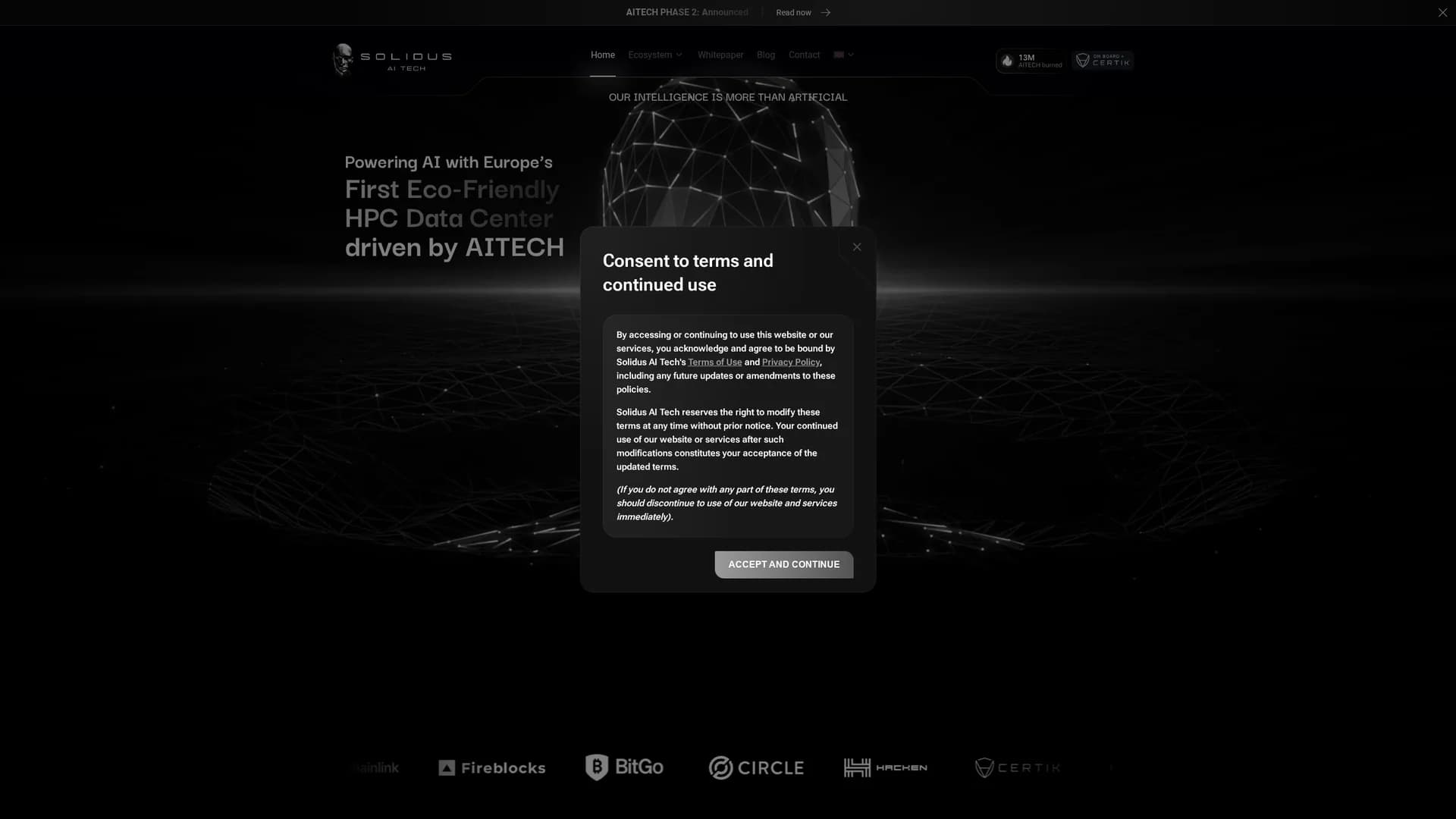 solidus-ai-tech homepage