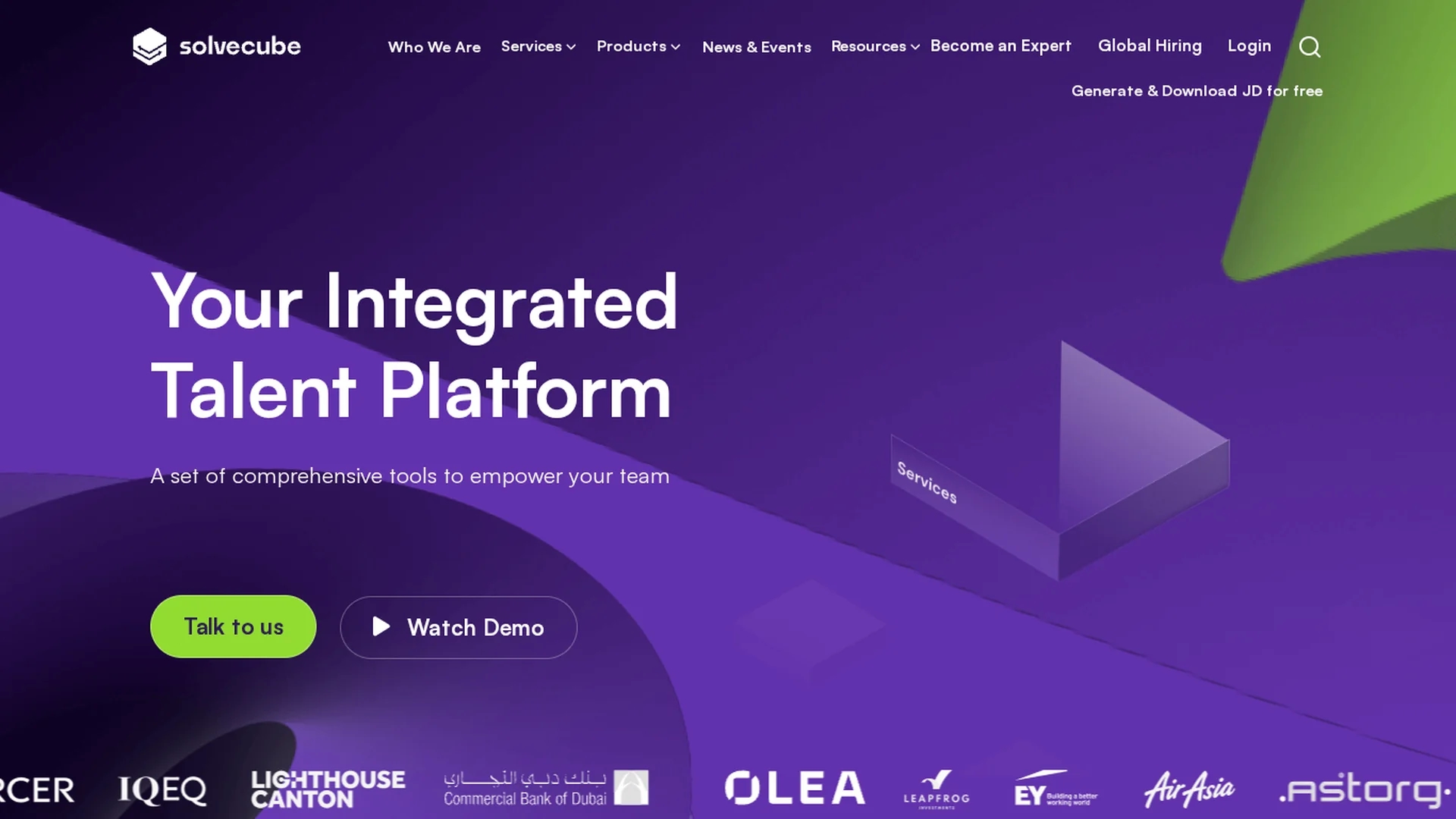 solvecube homepage