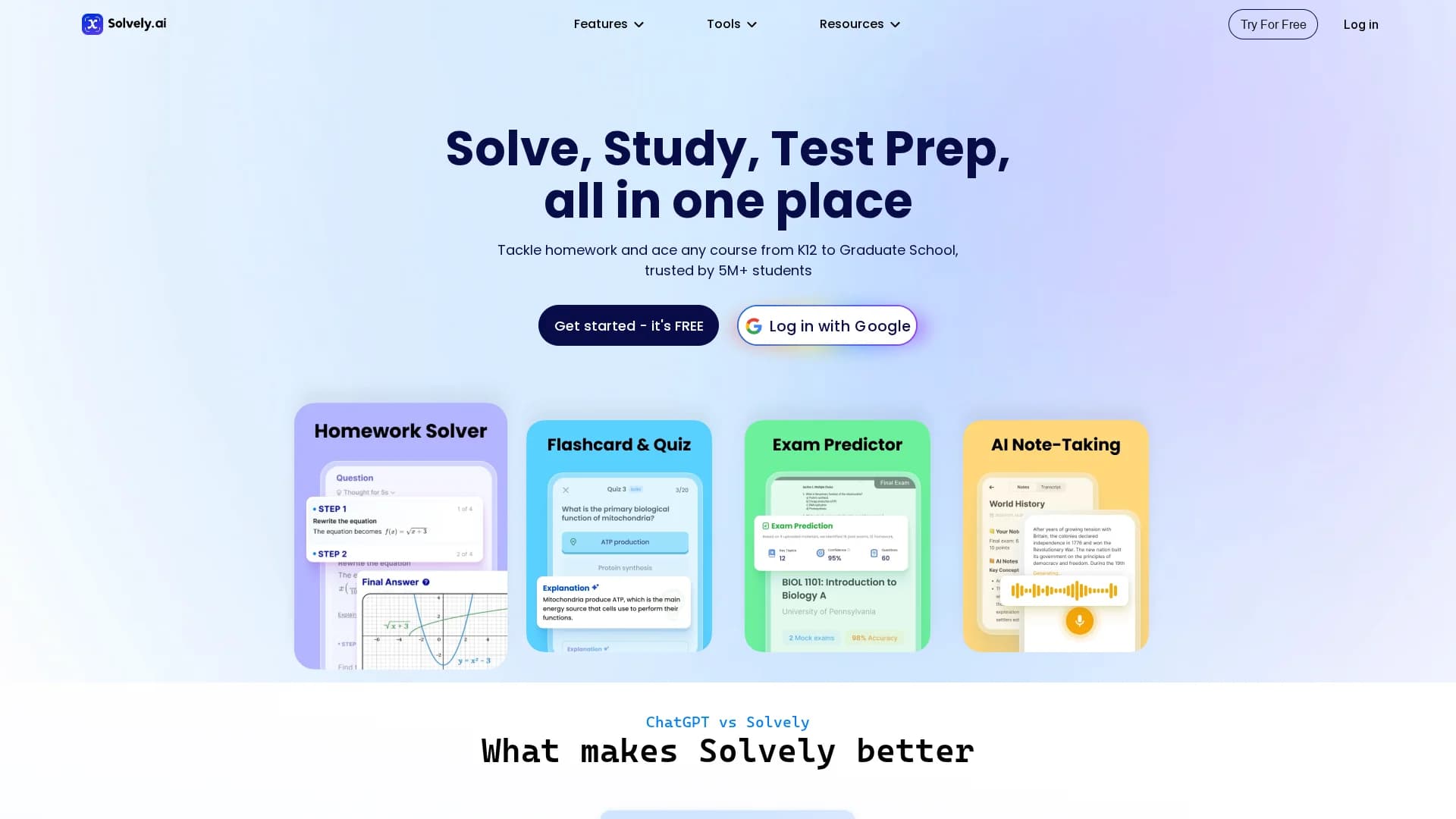 solvely homepage
