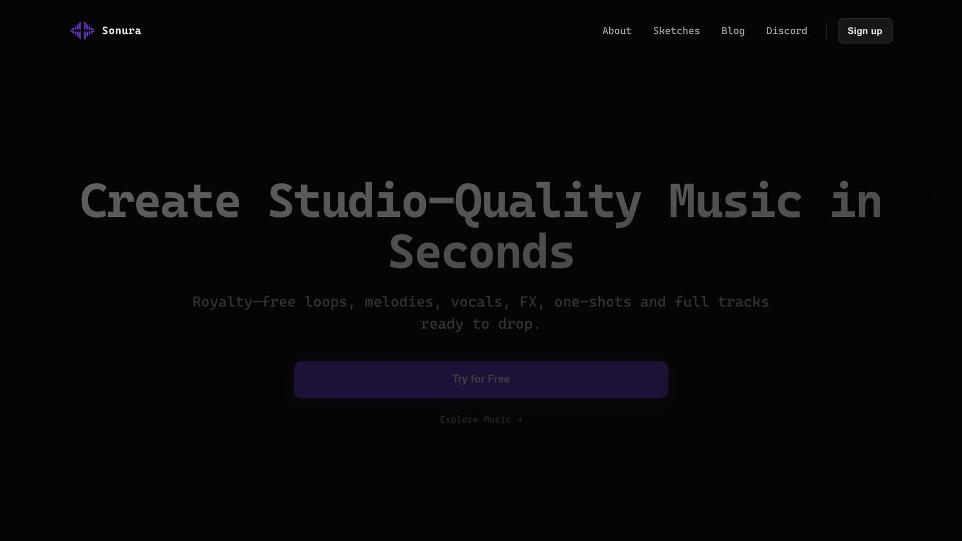sonura-studio homepage