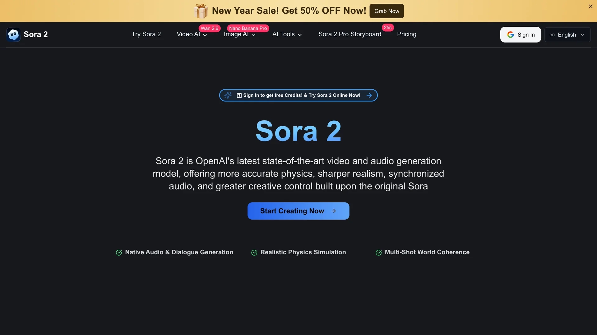 sora-2-video homepage