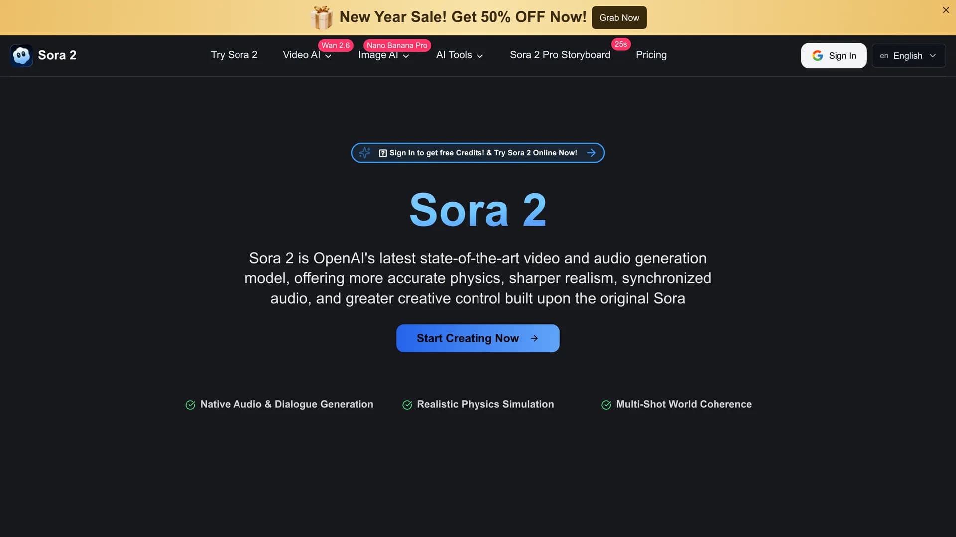 sora-2-video homepage