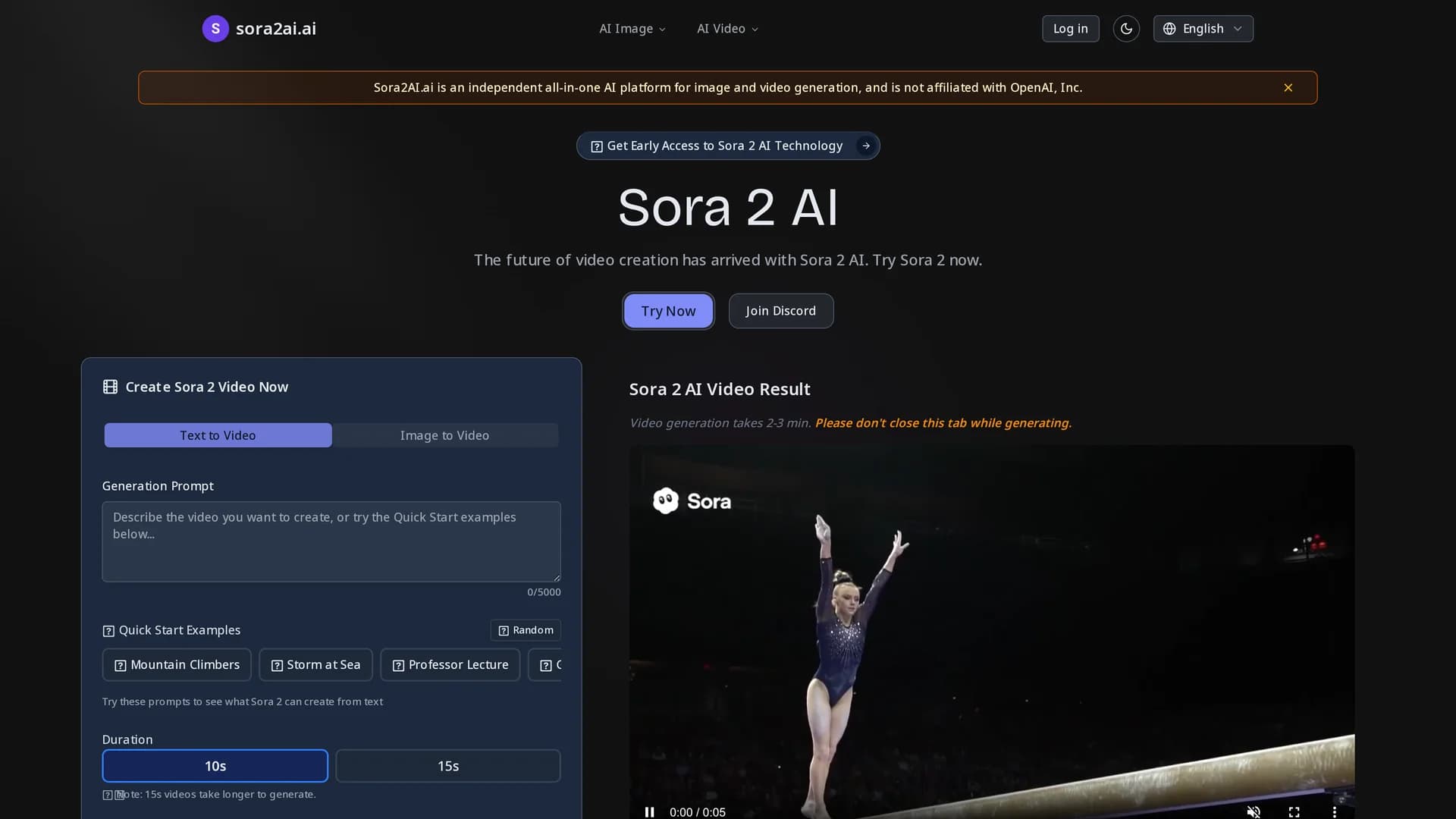 sora2ai-ai homepage