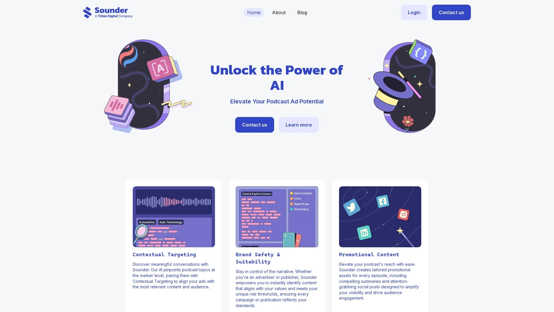 sounder-ai homepage
