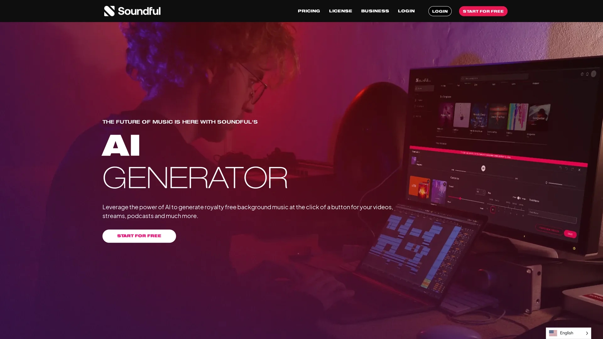 soundful homepage