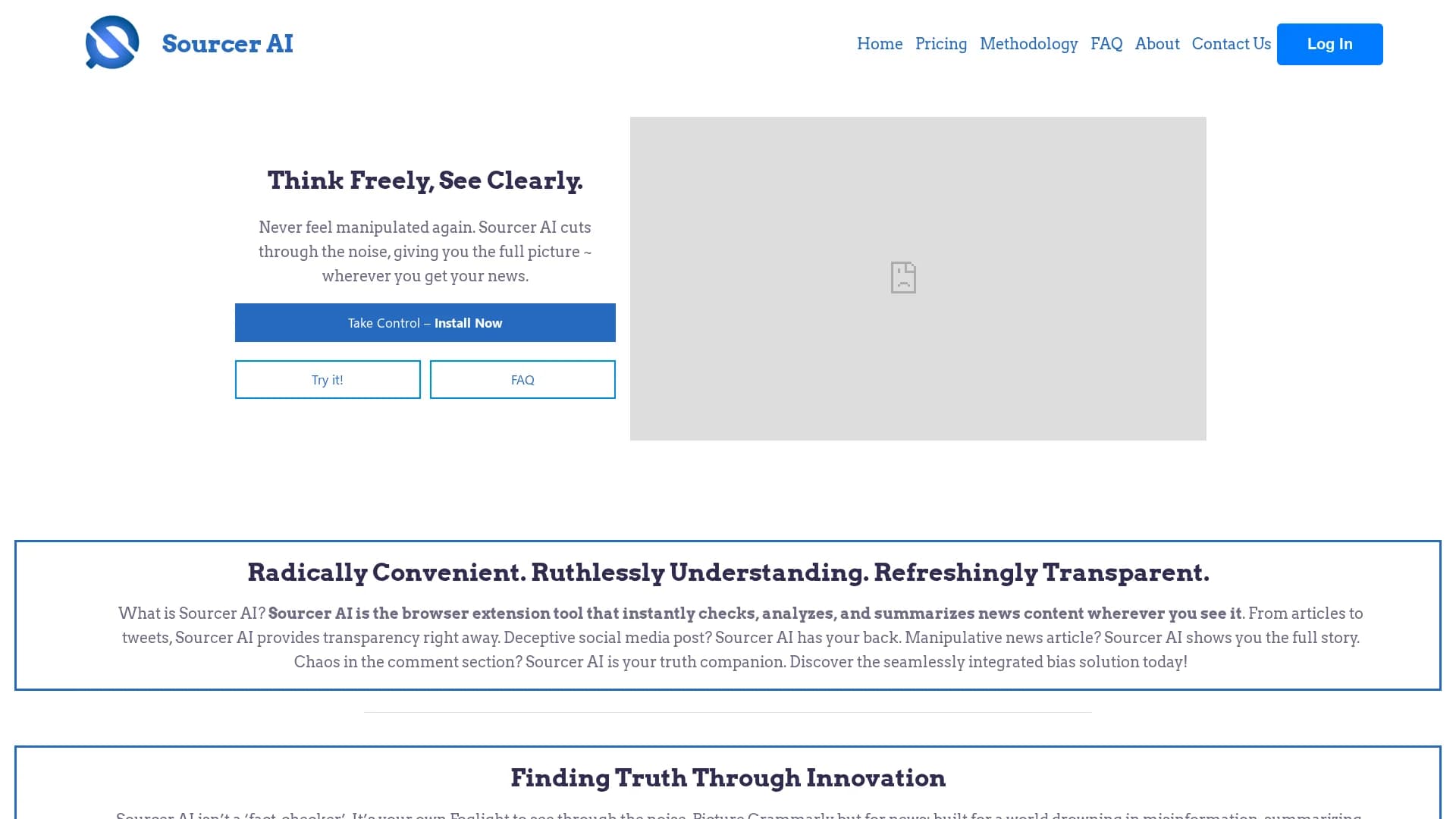 sourcer-ai homepage