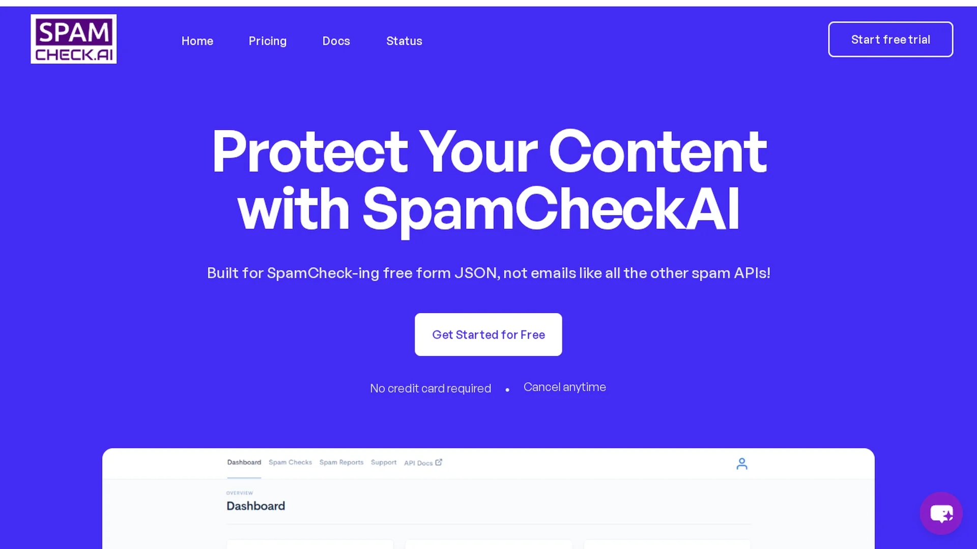 spamcheck-ai homepage