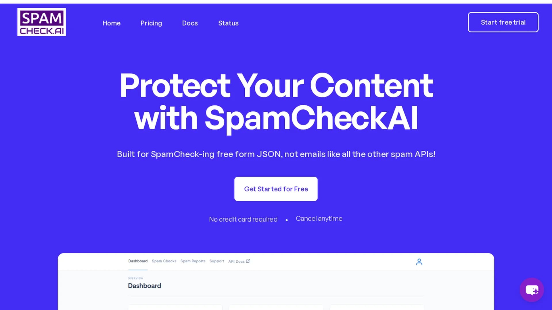 spamcheck-ai homepage