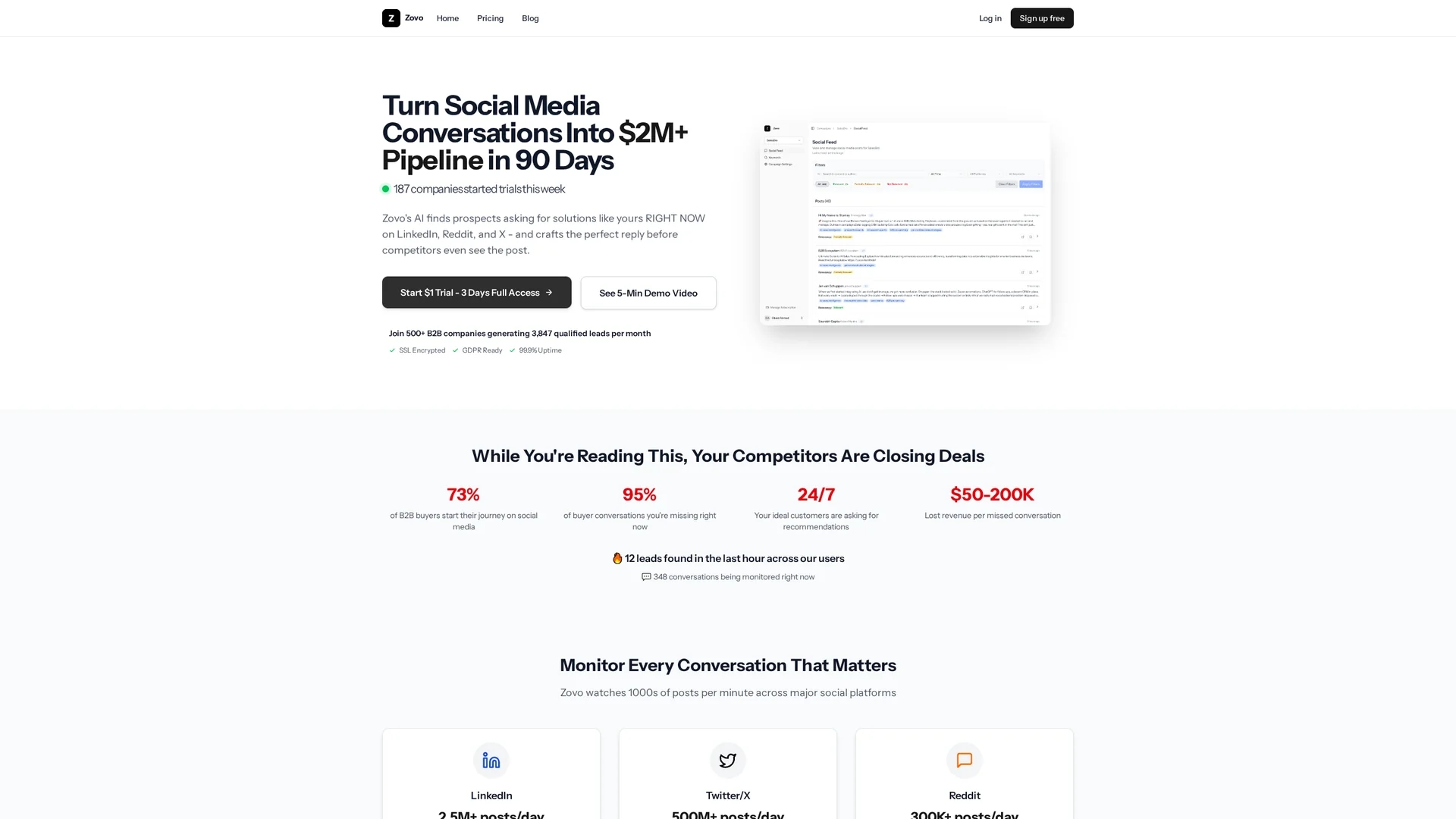 sparksocial homepage