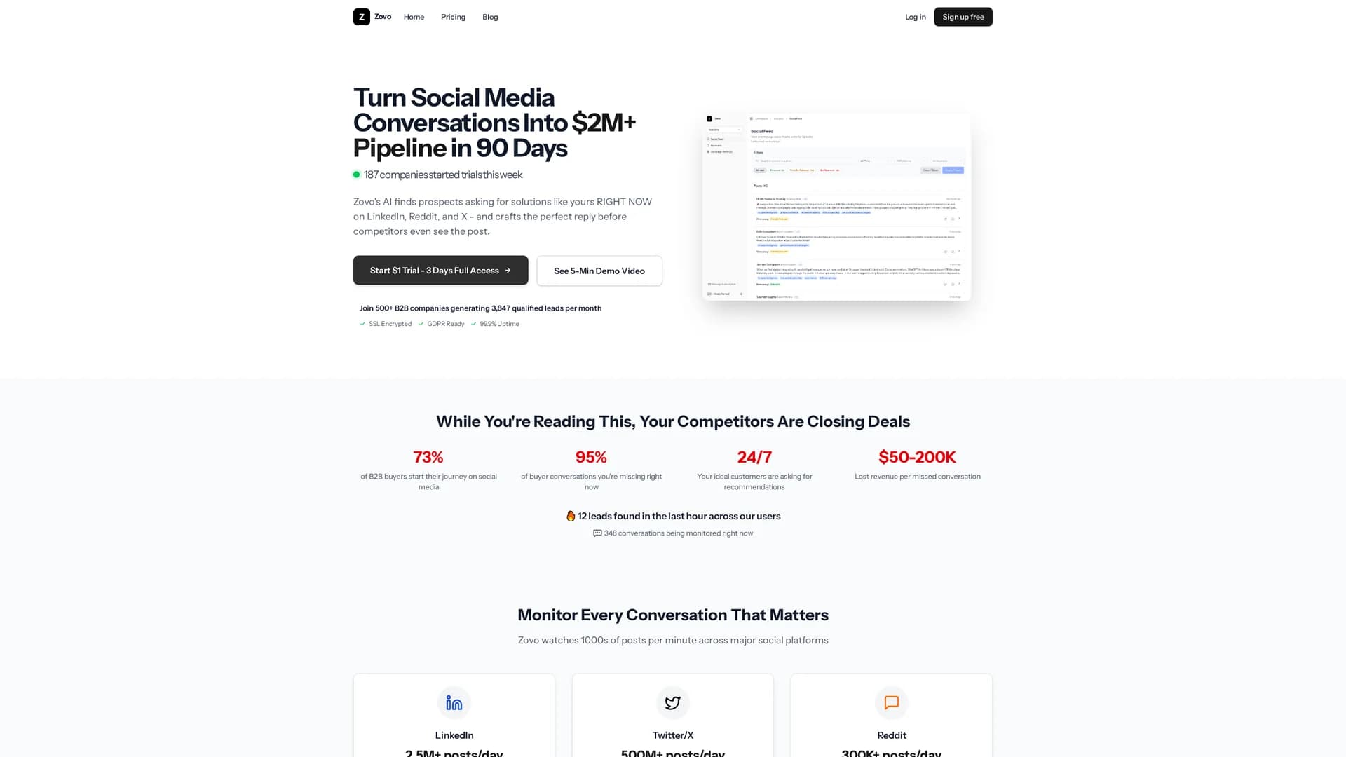 sparksocial homepage