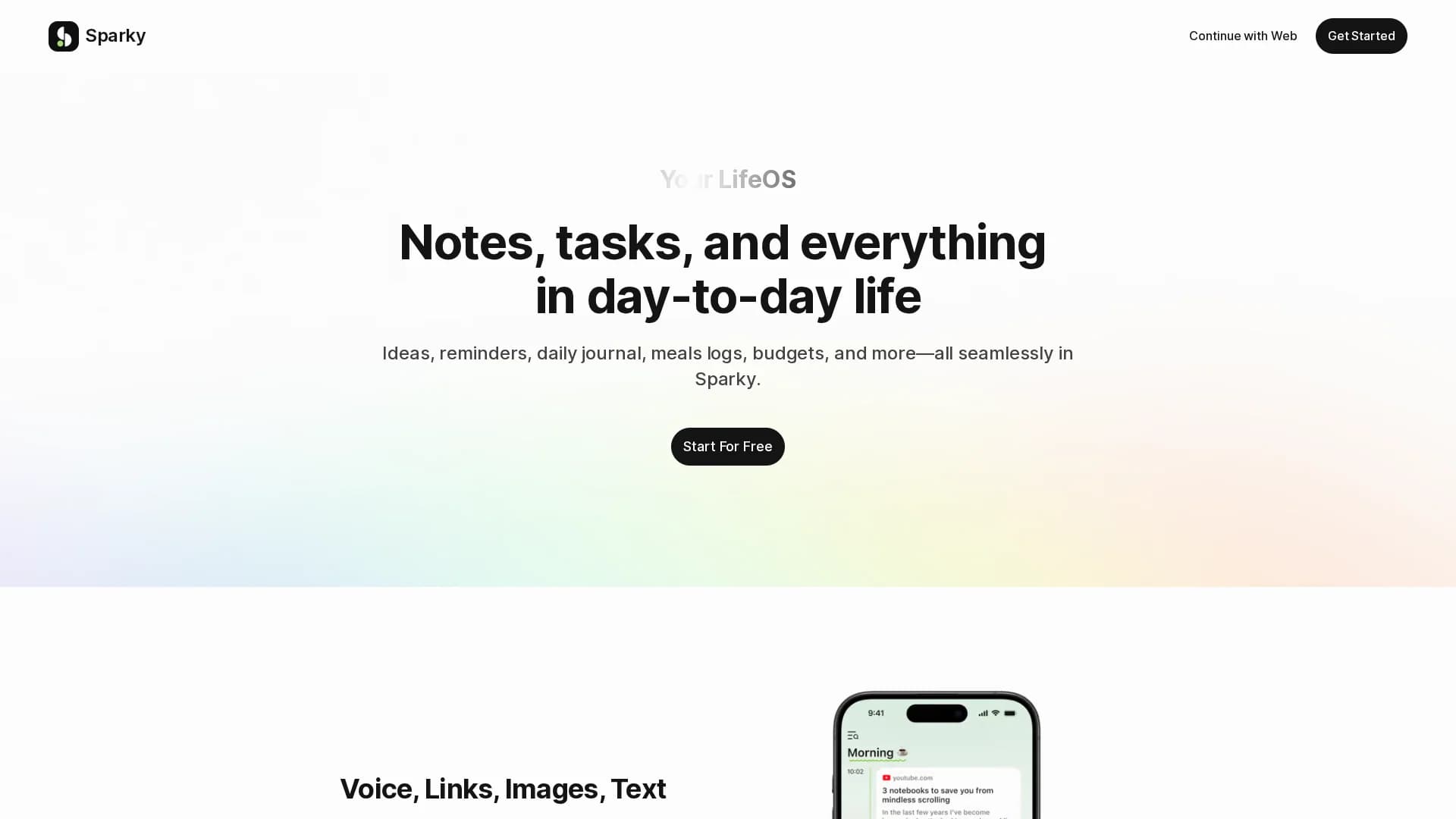 sparky homepage