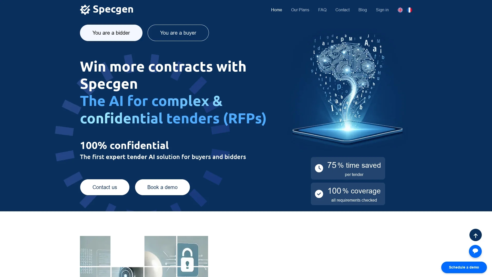 specgen-ai homepage