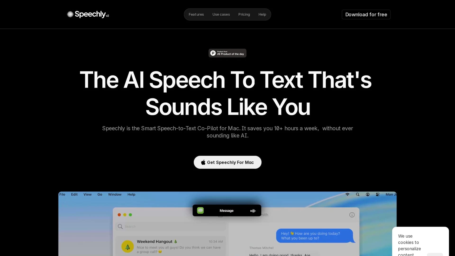 speechly homepage