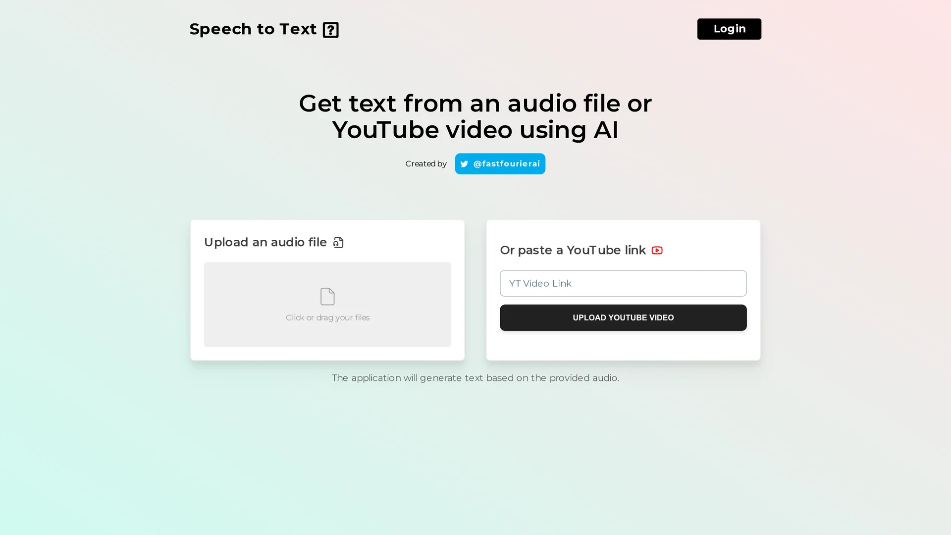 speechtotextai homepage