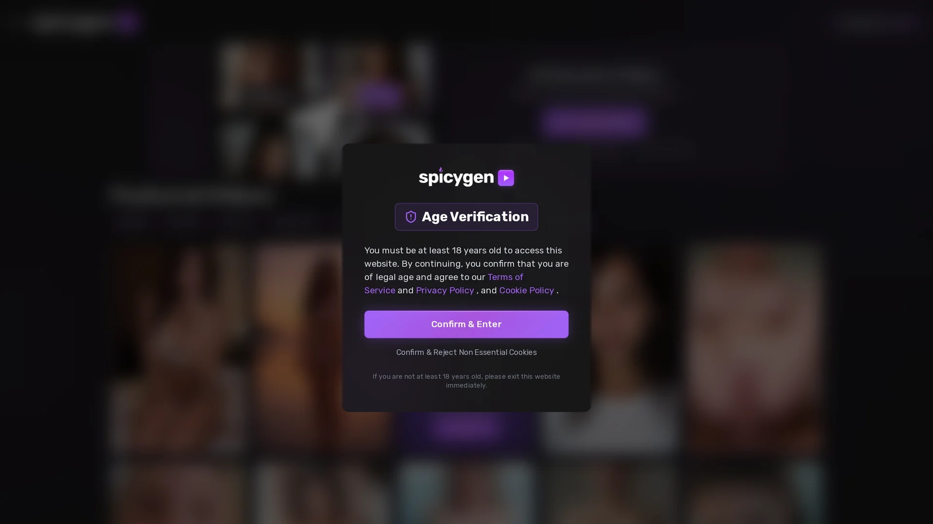 spicygen homepage