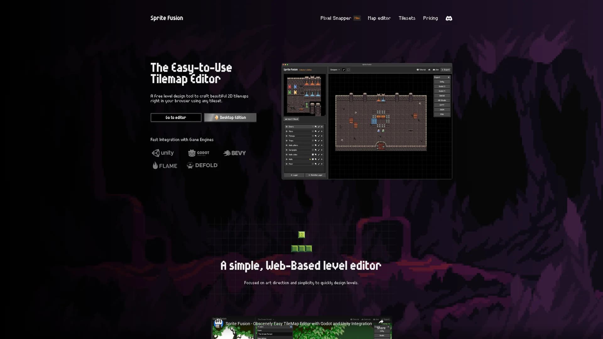 sprite-fusion homepage