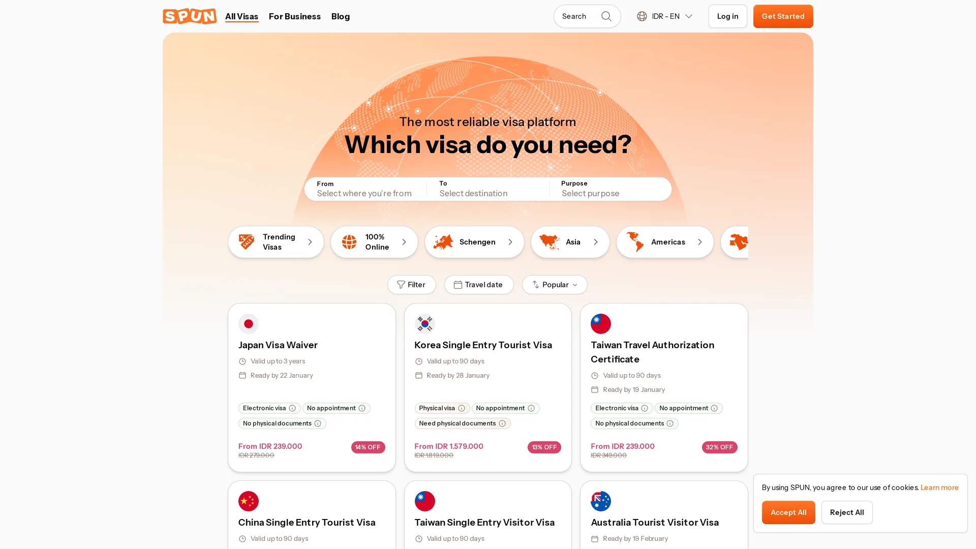 spun homepage
