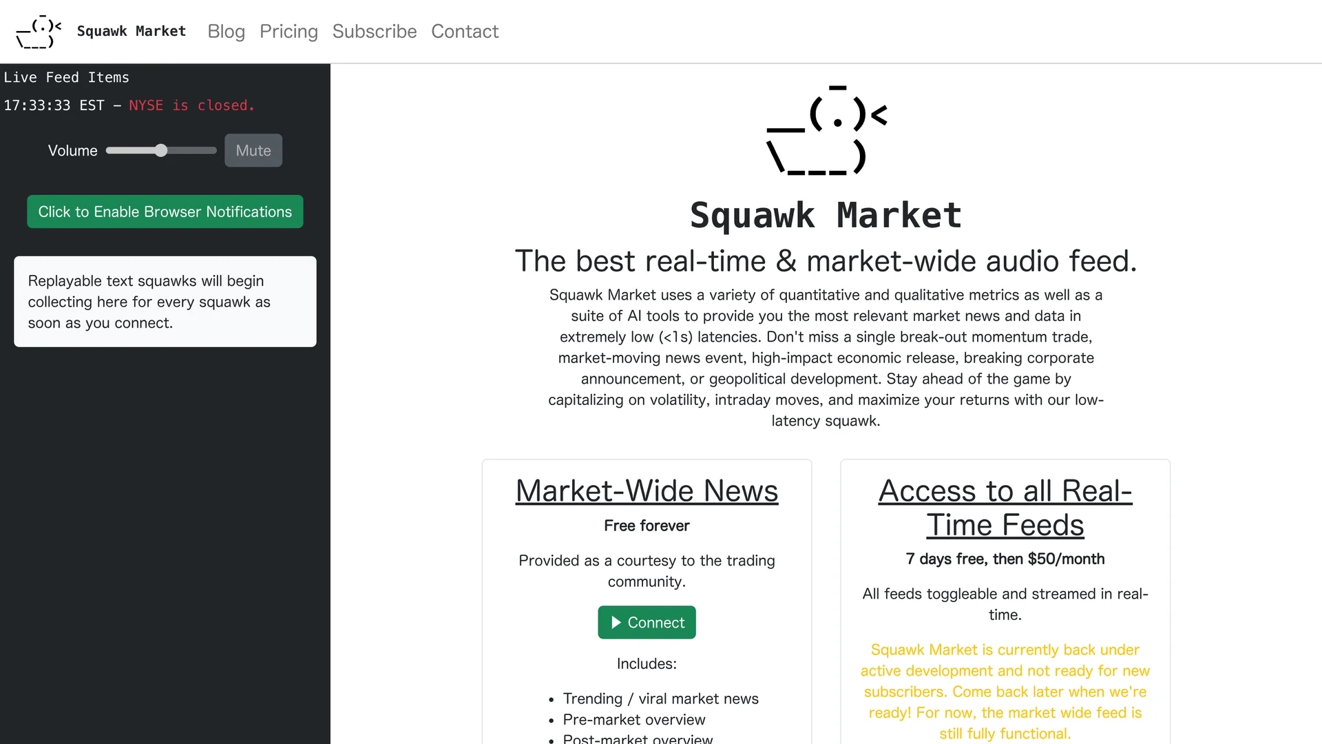 squawk-market homepage