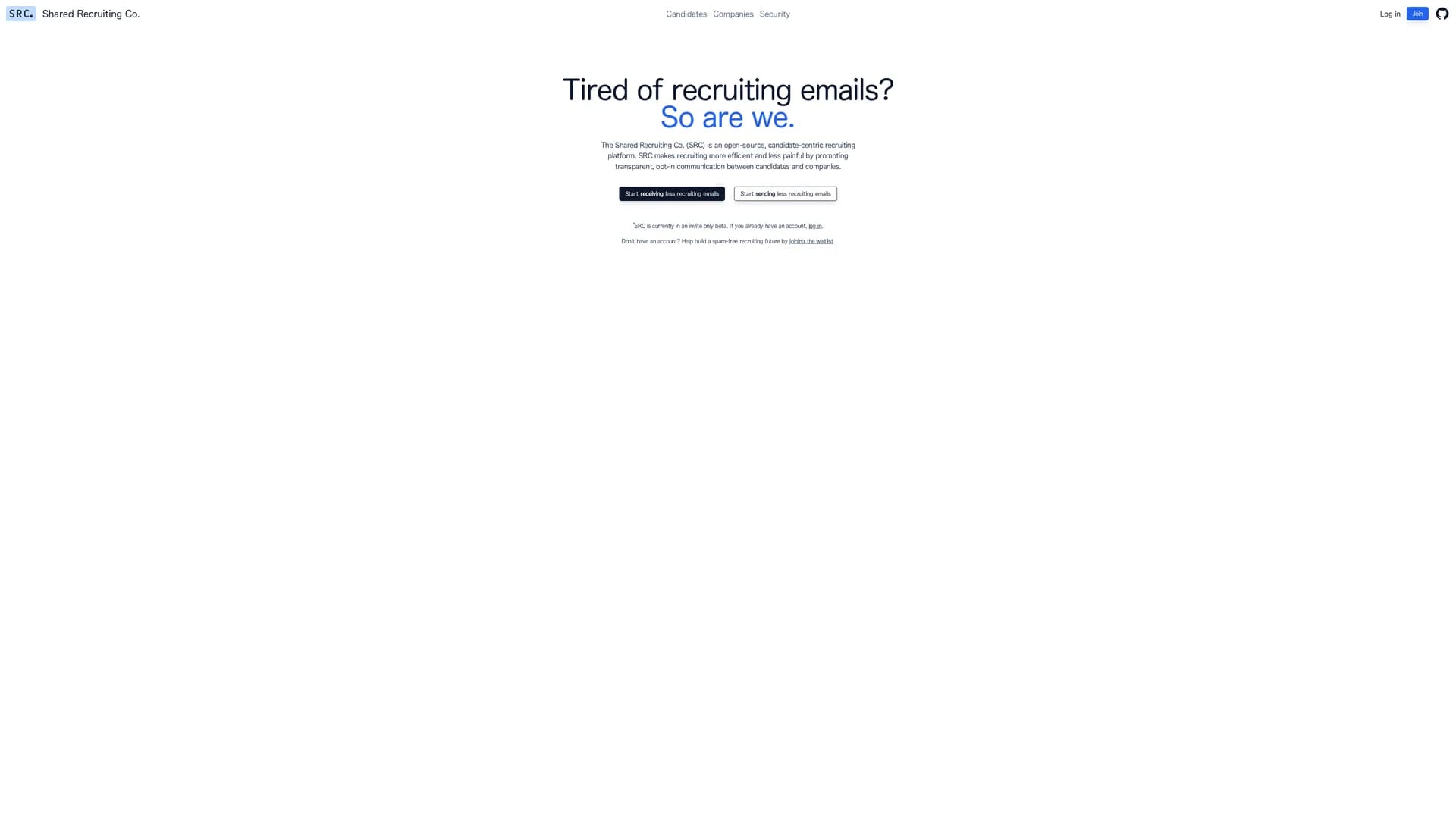 src homepage