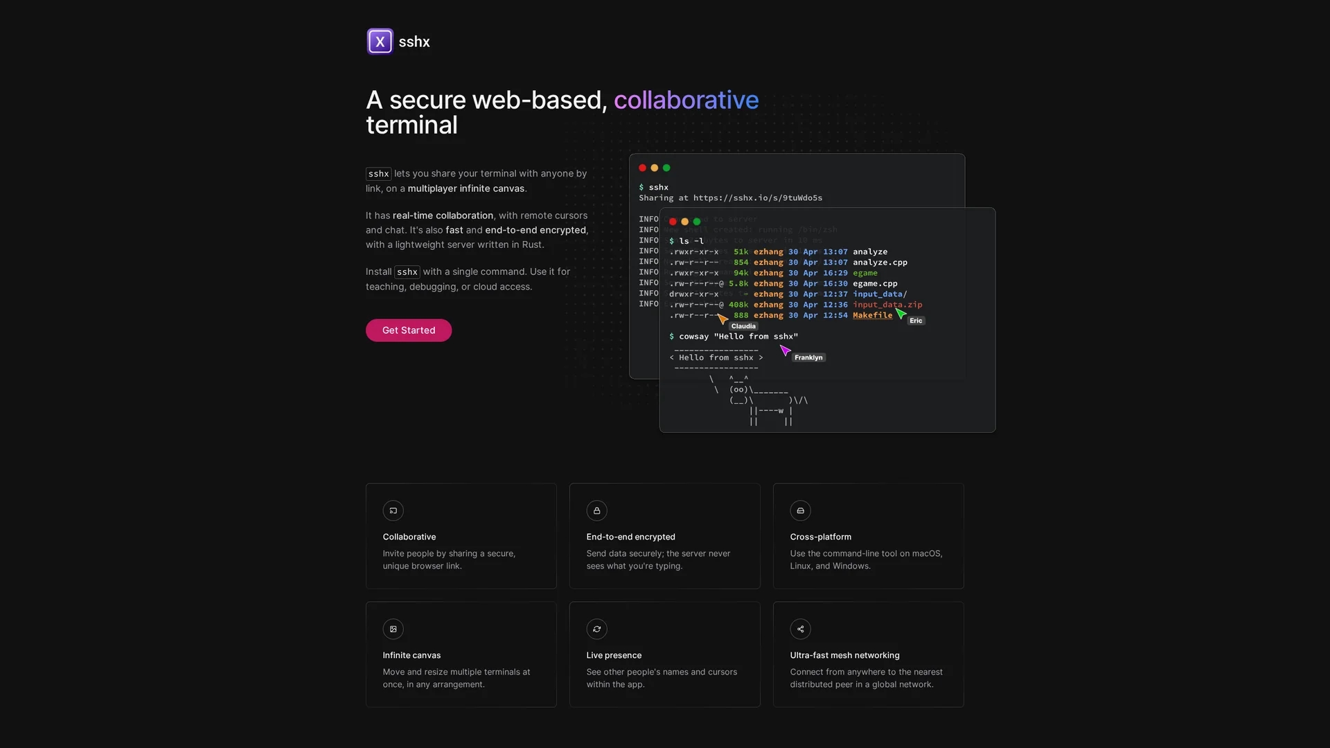 sshx homepage