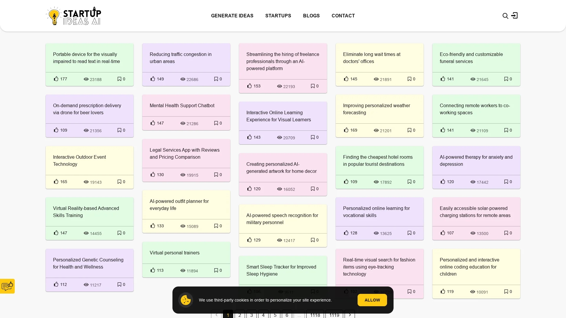 startup-ideas-ai homepage