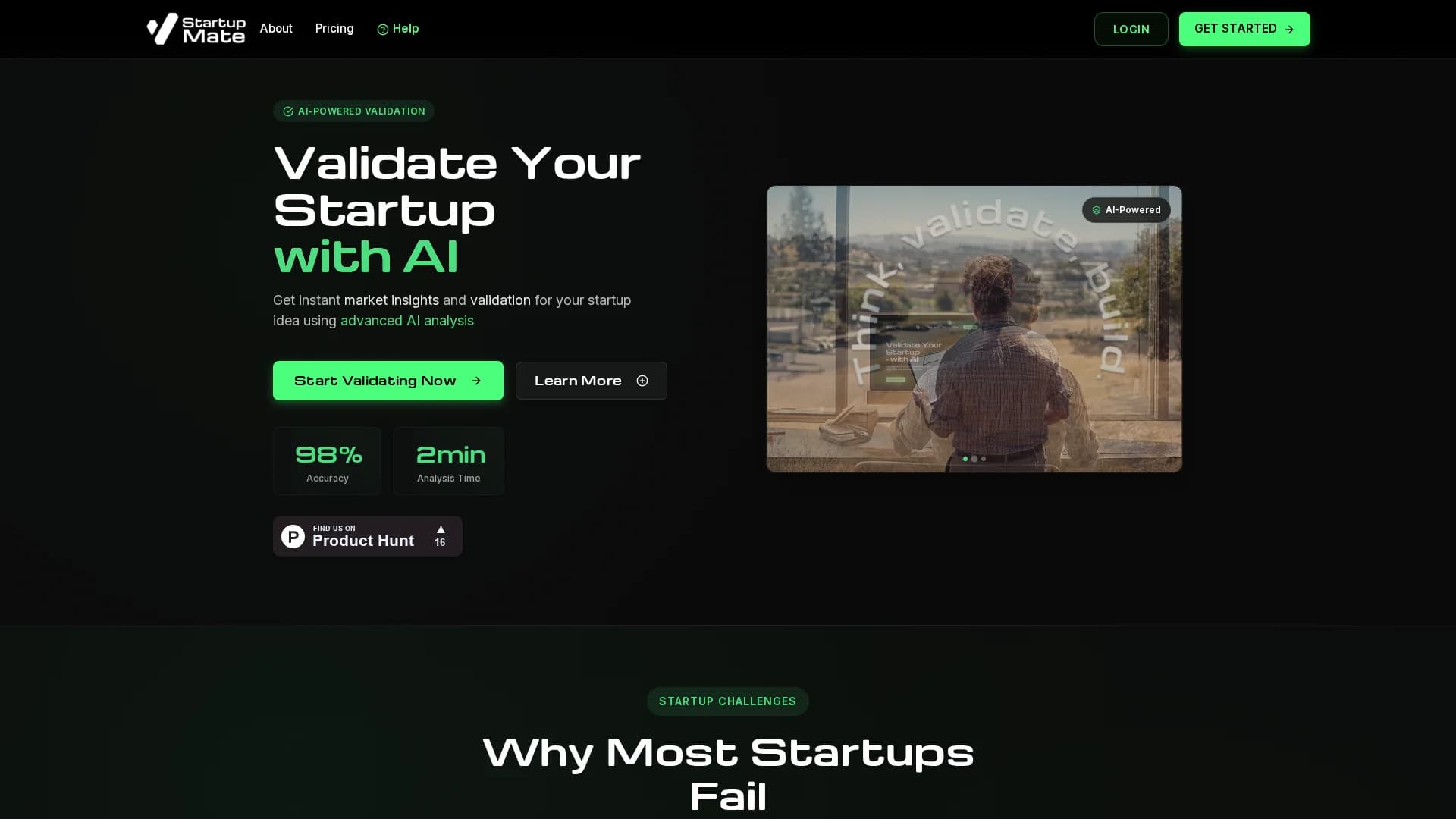 startupmate homepage