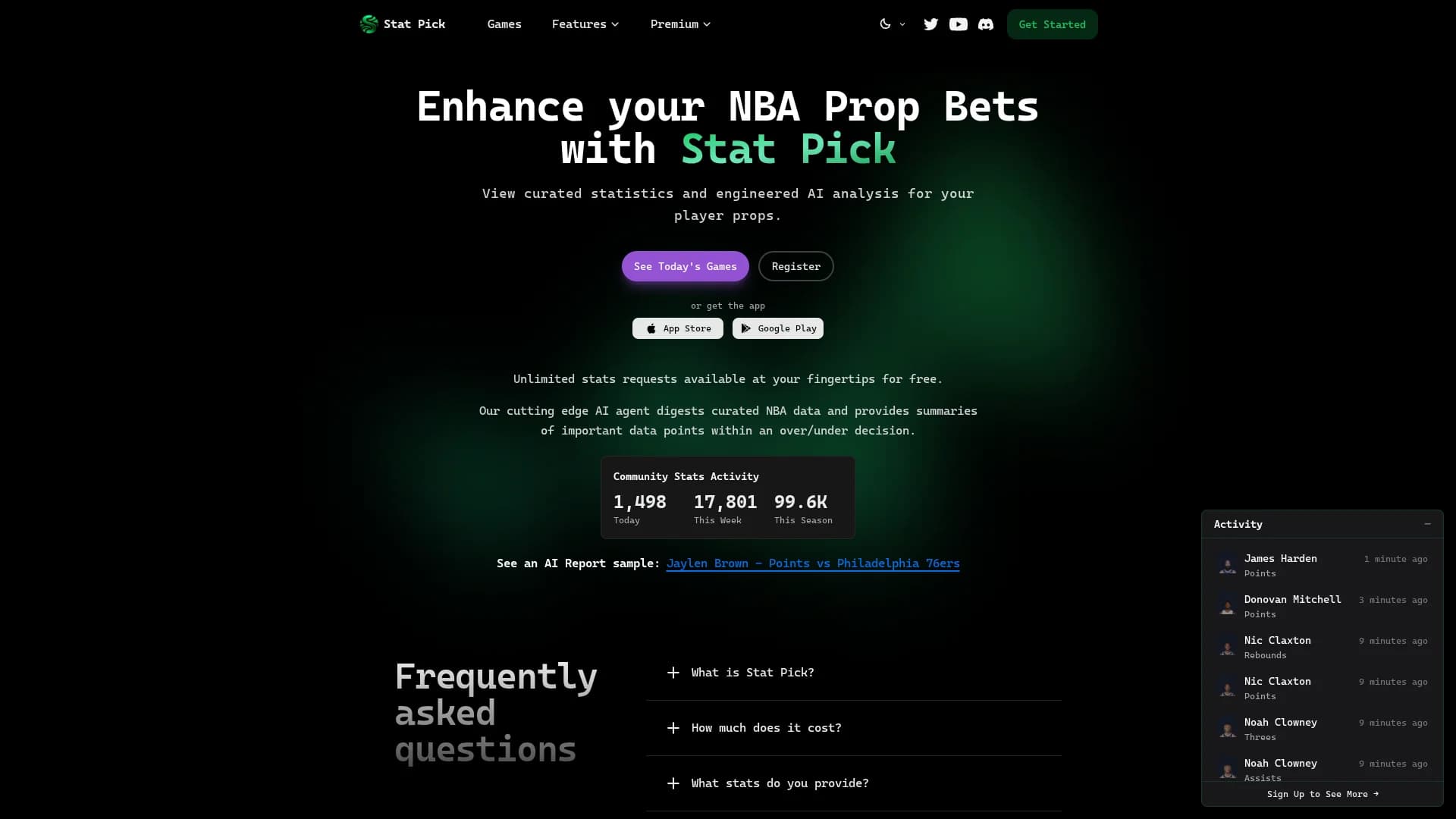 stat-pick-ai homepage